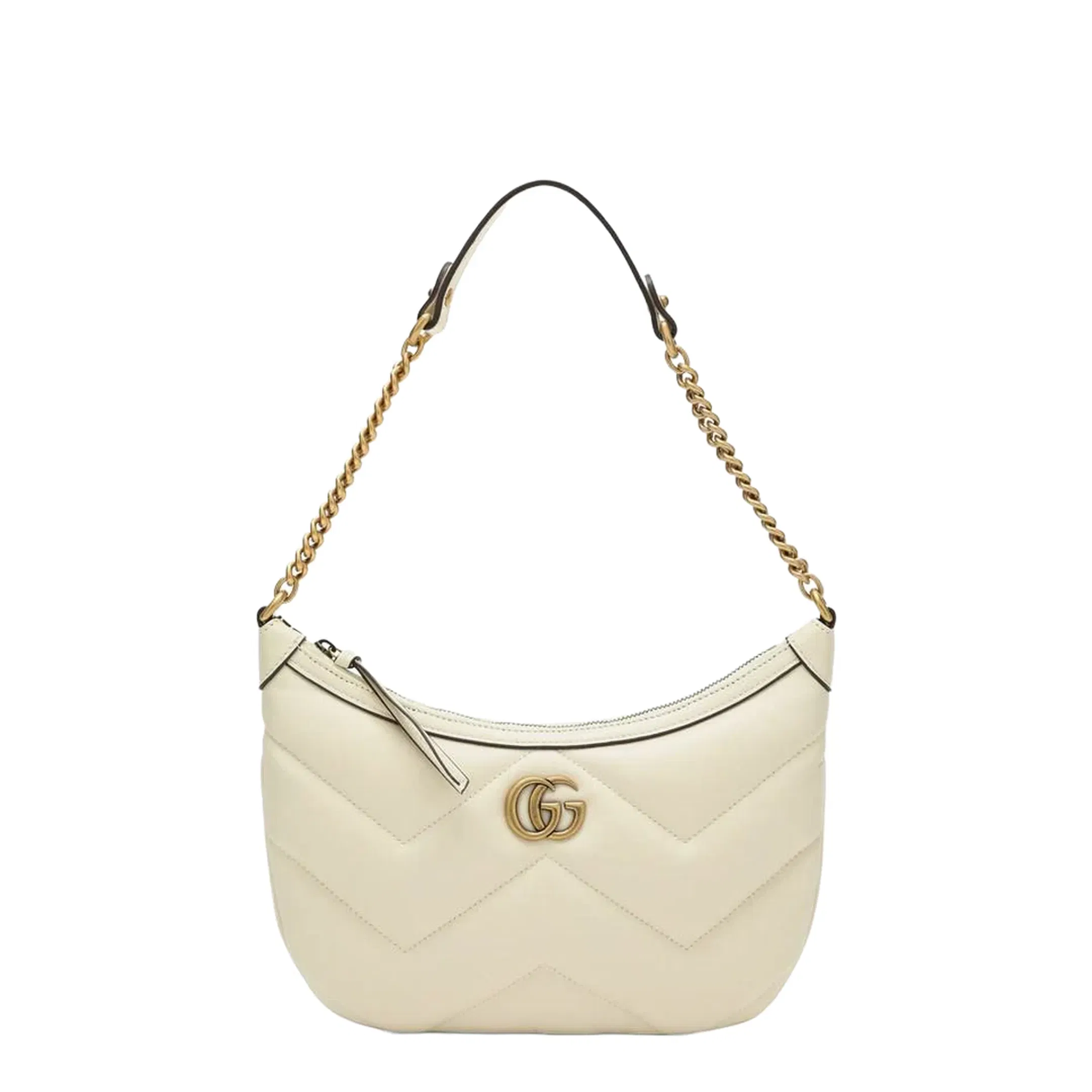 GG Marmont Small Leather Shoulder Bags - Beige