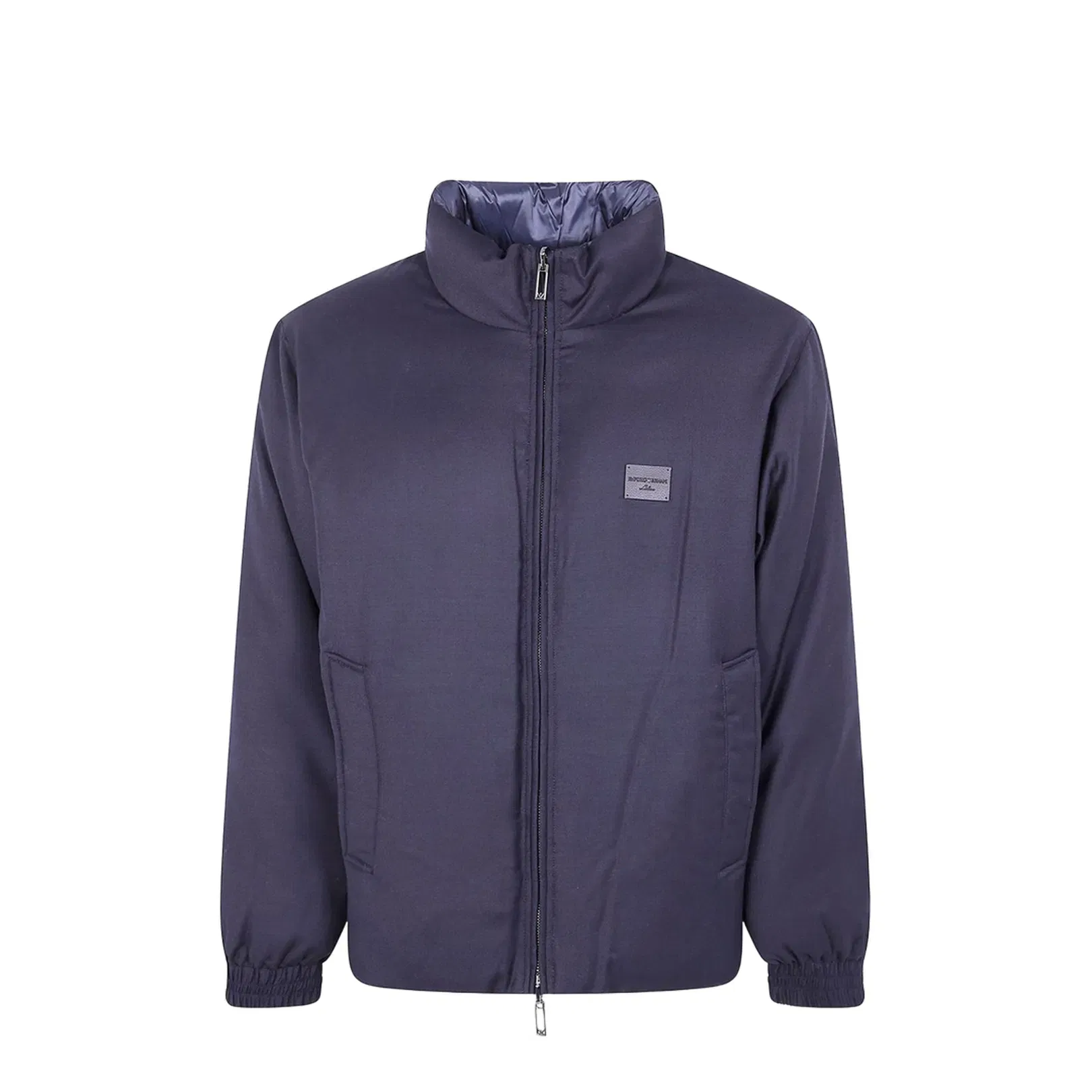 Reversible Wool-Blend Twill Down Jacket