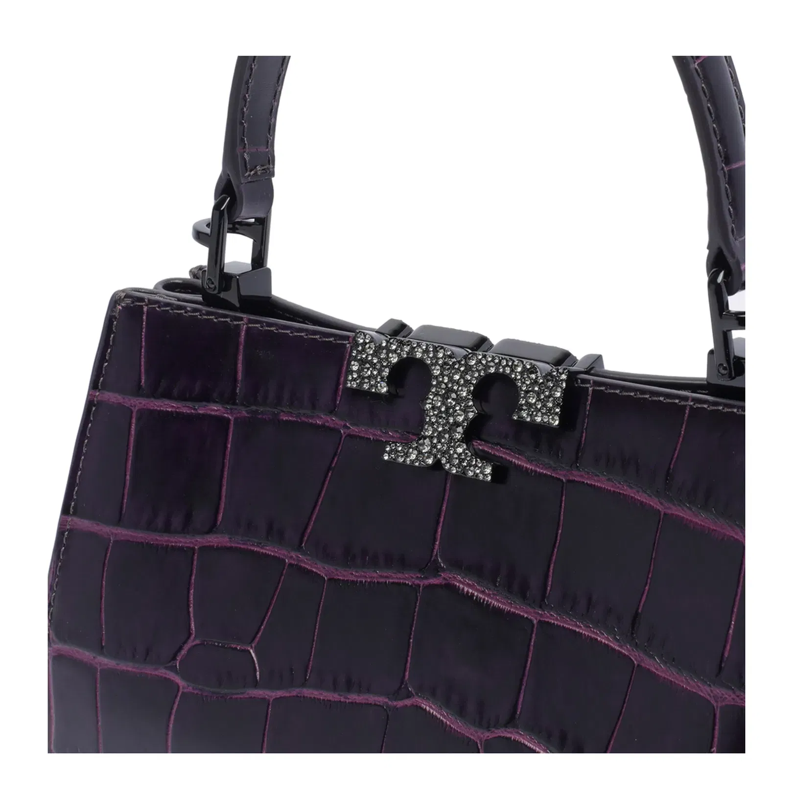 Eleanor Croc Embossed Mini Satchel