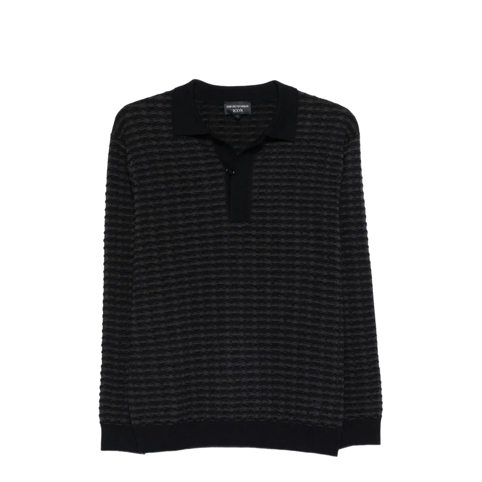 Icon Virgin-Wool Jumper with Polo-Shirt Collar