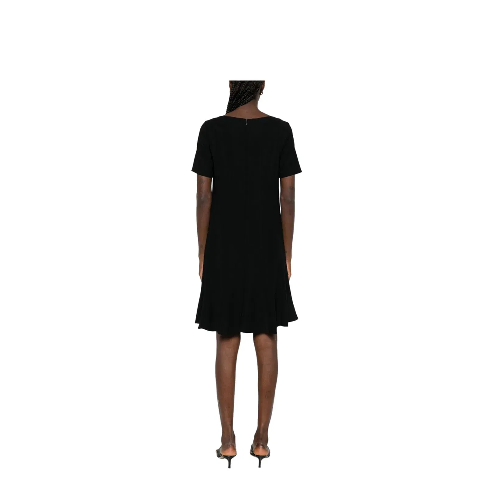 Technical Cady Dress with Pleats