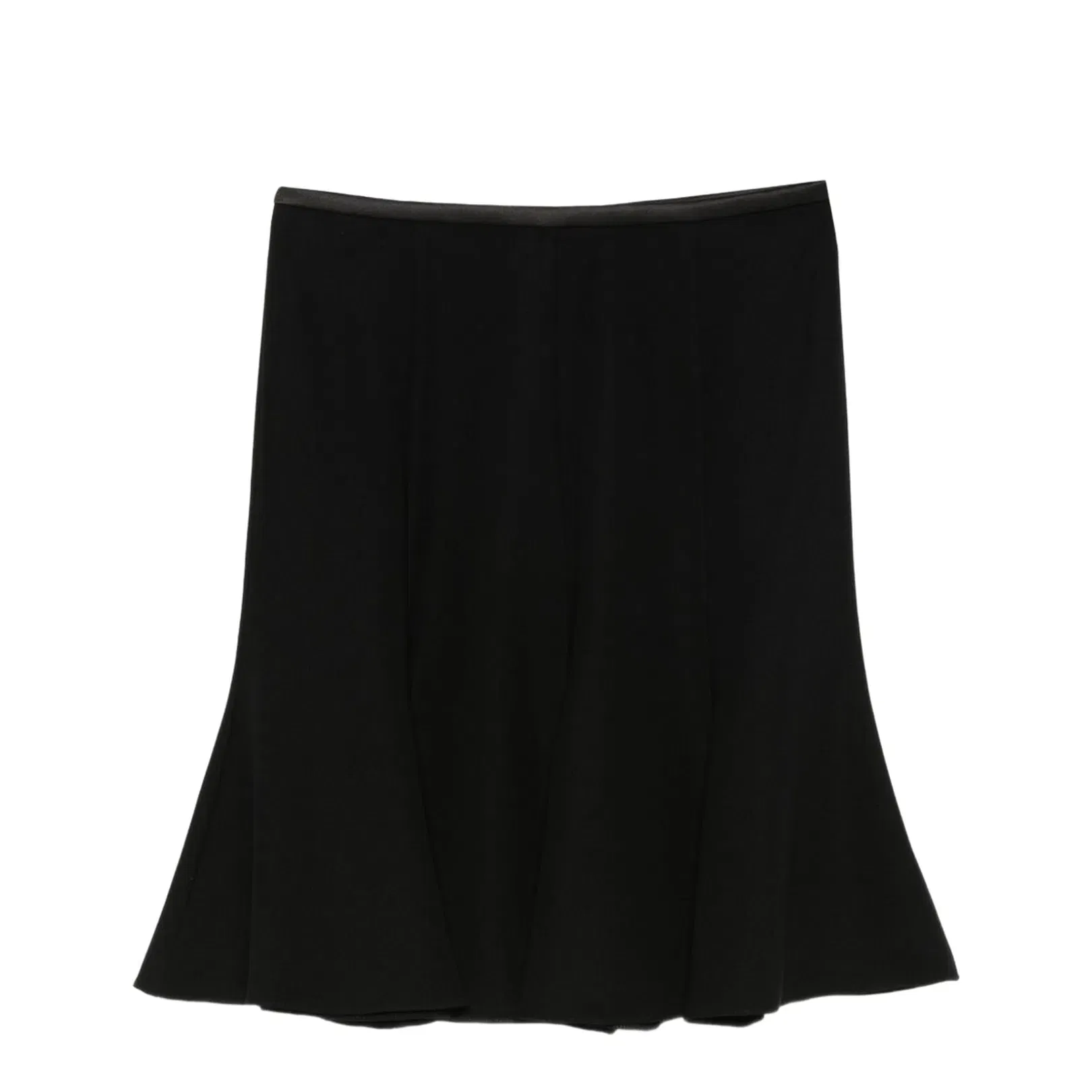 Flared Hem Skirt Black