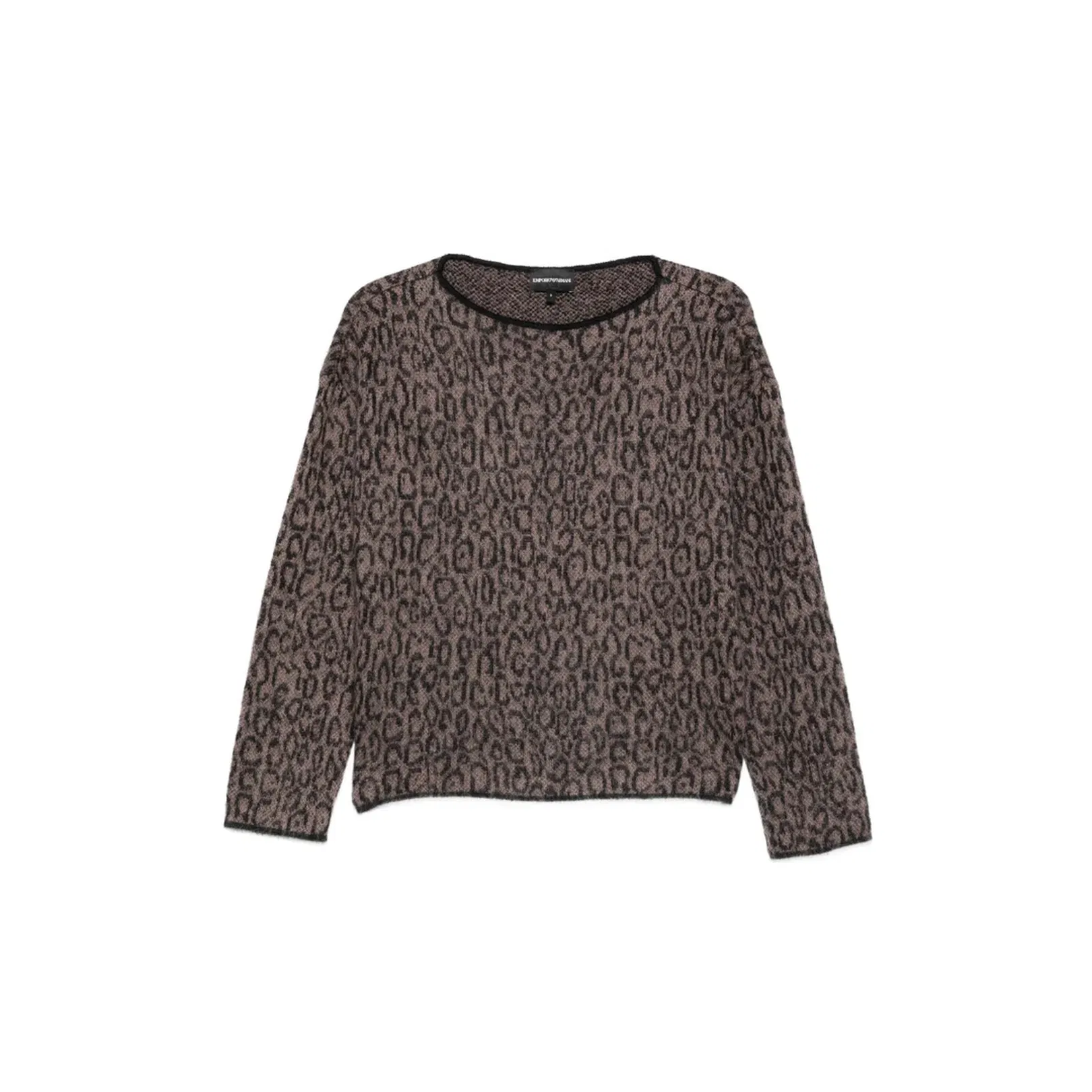 Brown Leopard Print Sweater