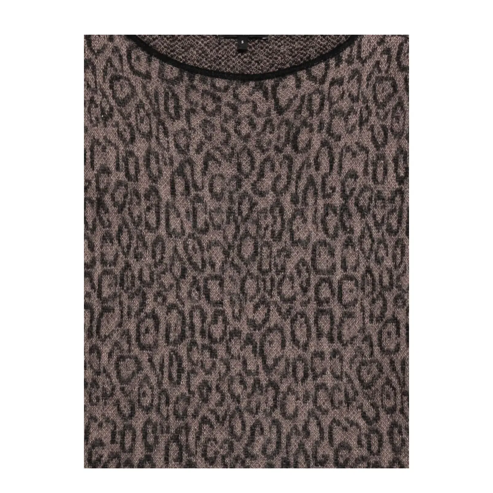 Brown Leopard Print Sweater