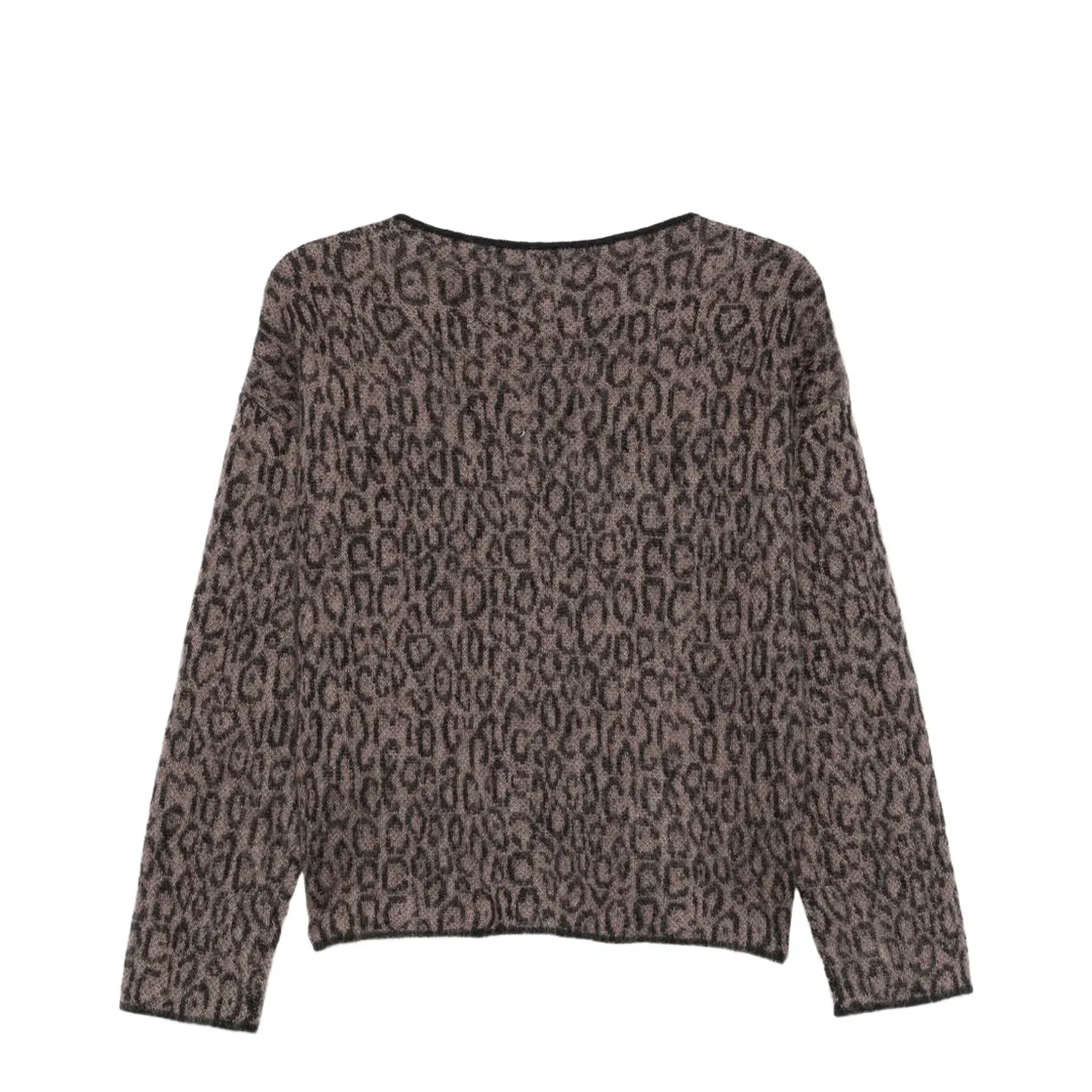 Brown Leopard Print Sweater