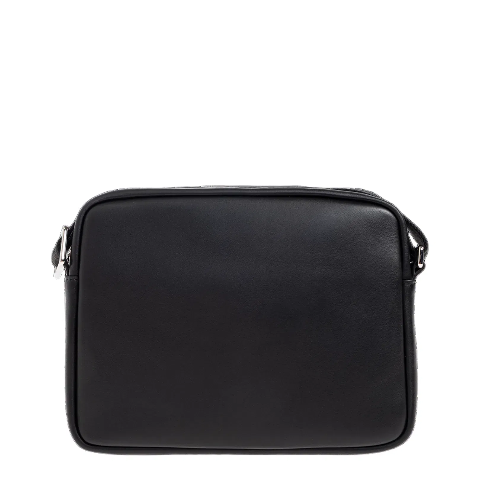 Pebble Small Calfskin Messenger Bags - Black