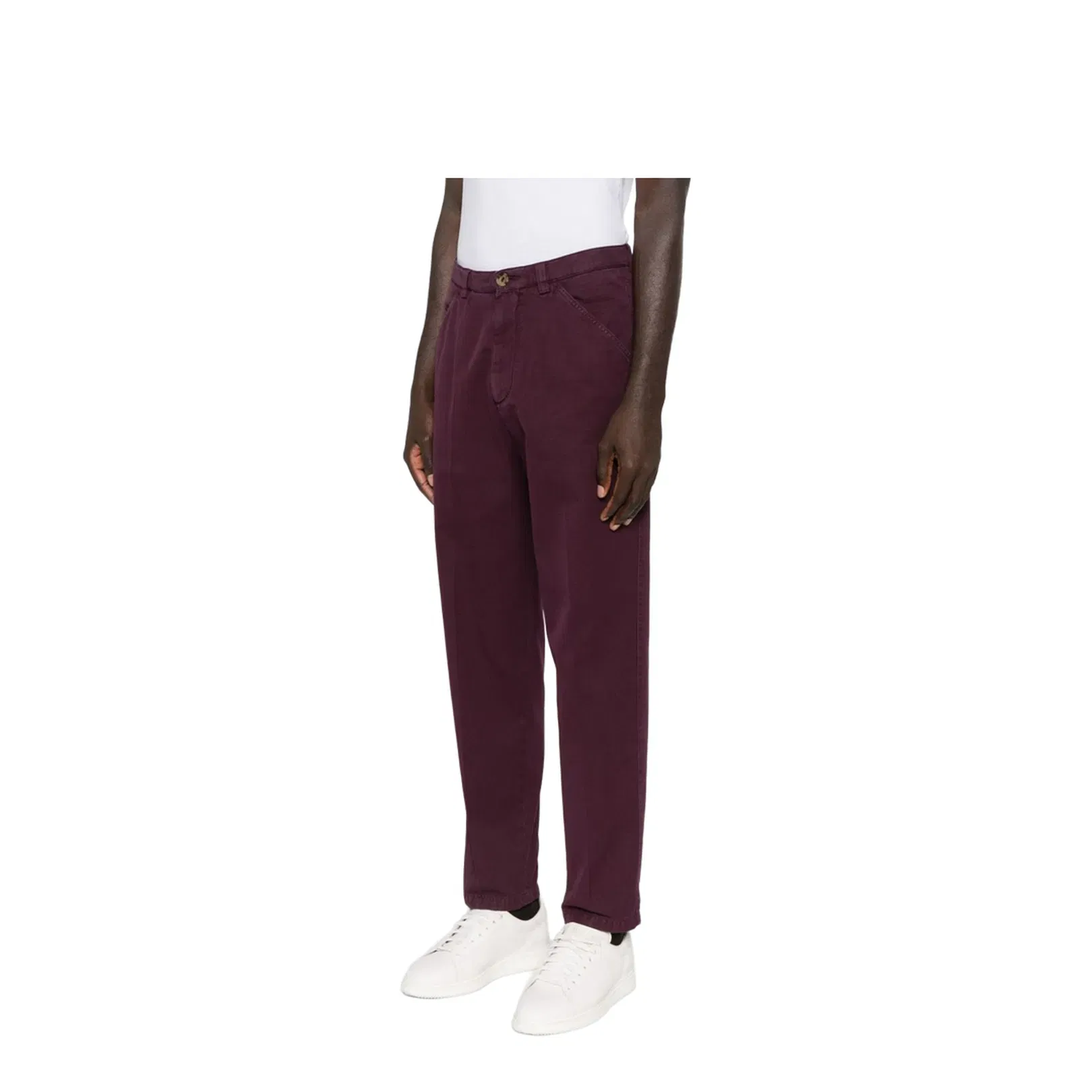 Cotton Trousers - Purple