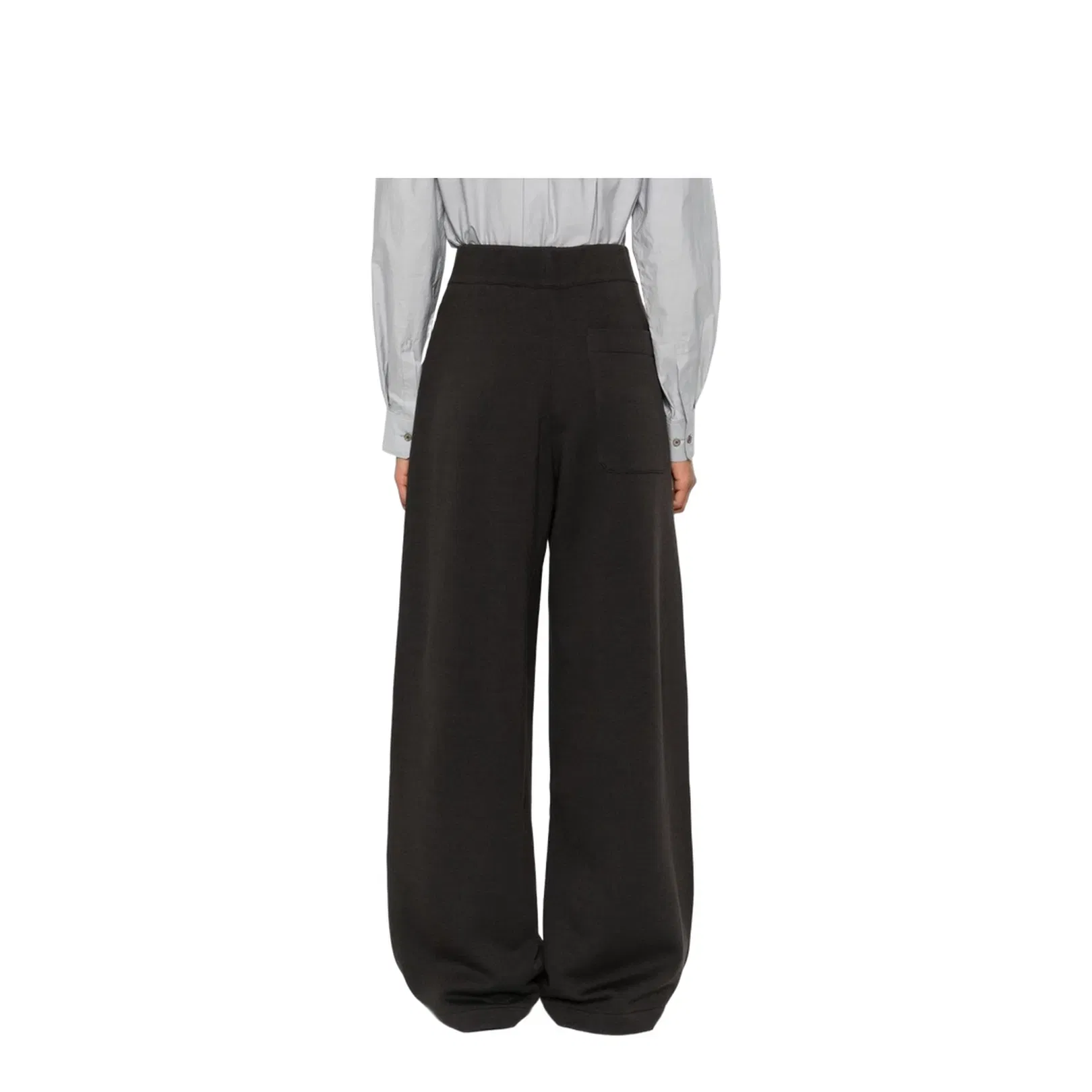 Dark Roast Wide Leg High Waist Trousers
