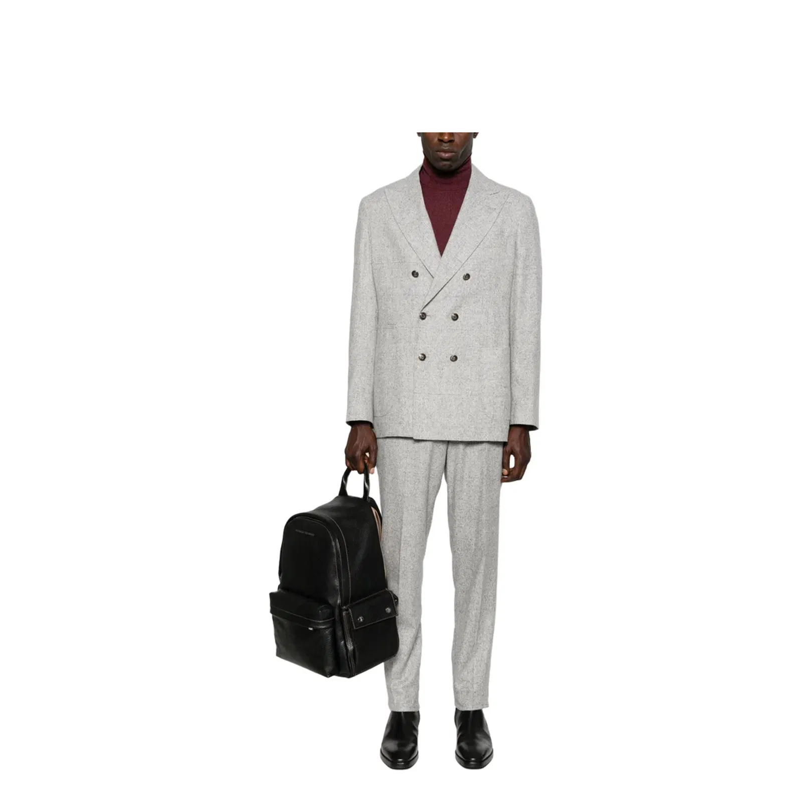 Two-Piece Suit in Silk, Wool and Cashmere