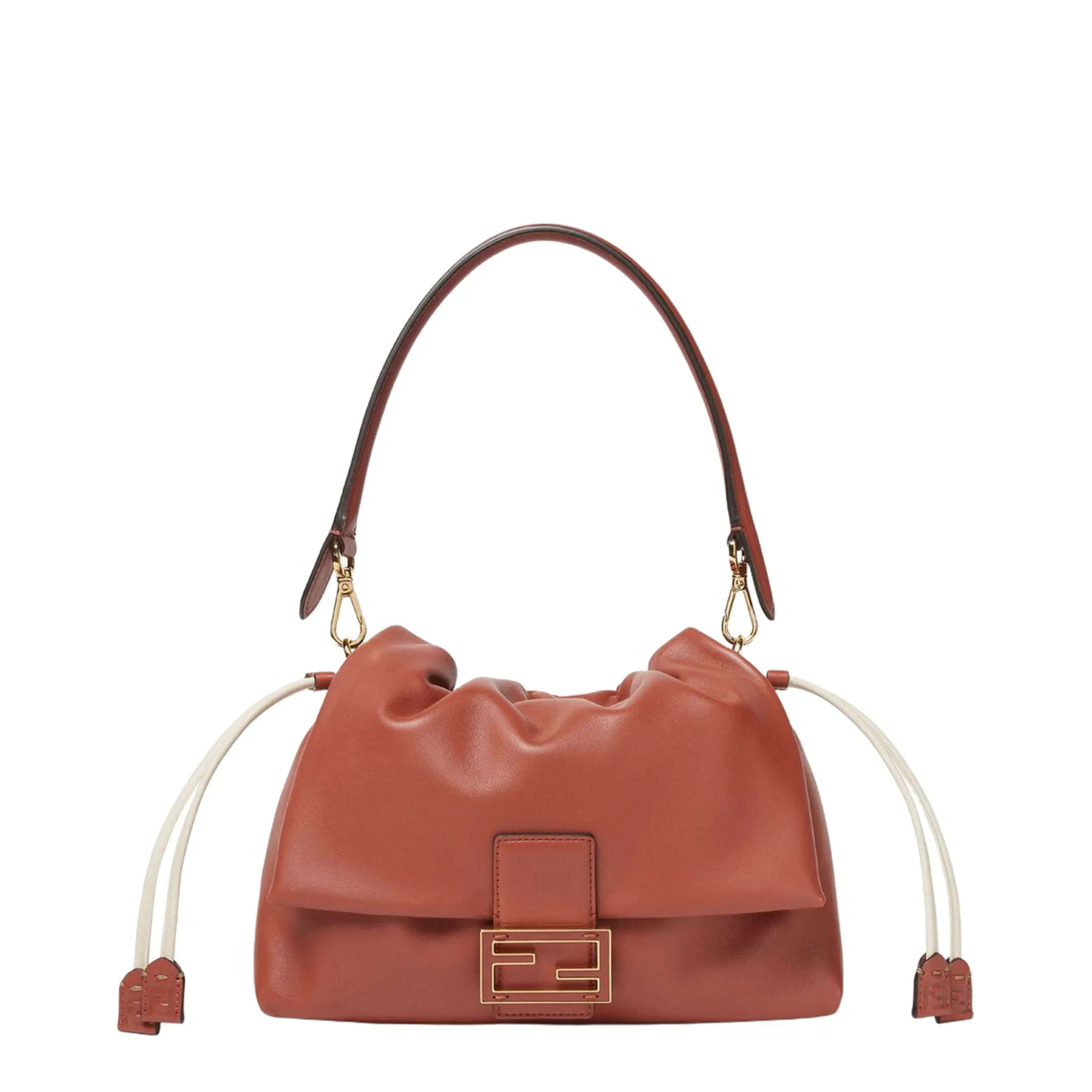 Mamma Baguette Medium Leather Shoulder Bag - Brown