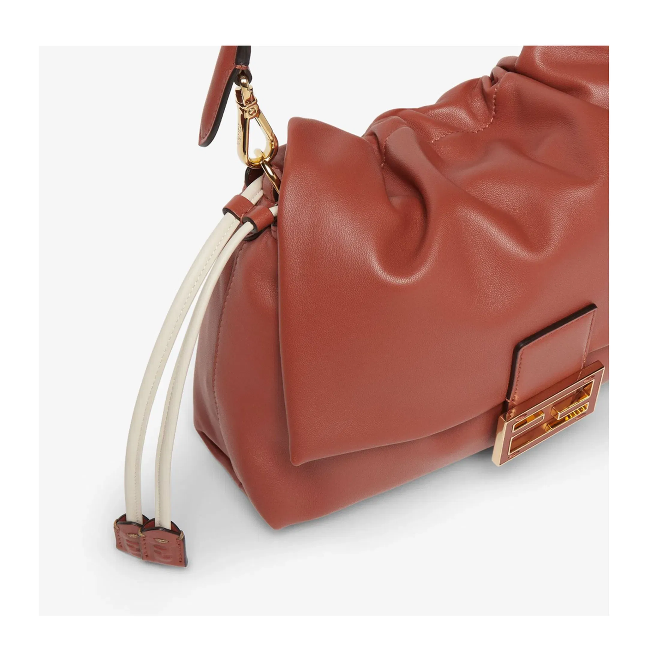 Mamma Baguette Medium Leather Shoulder Bag - Brown