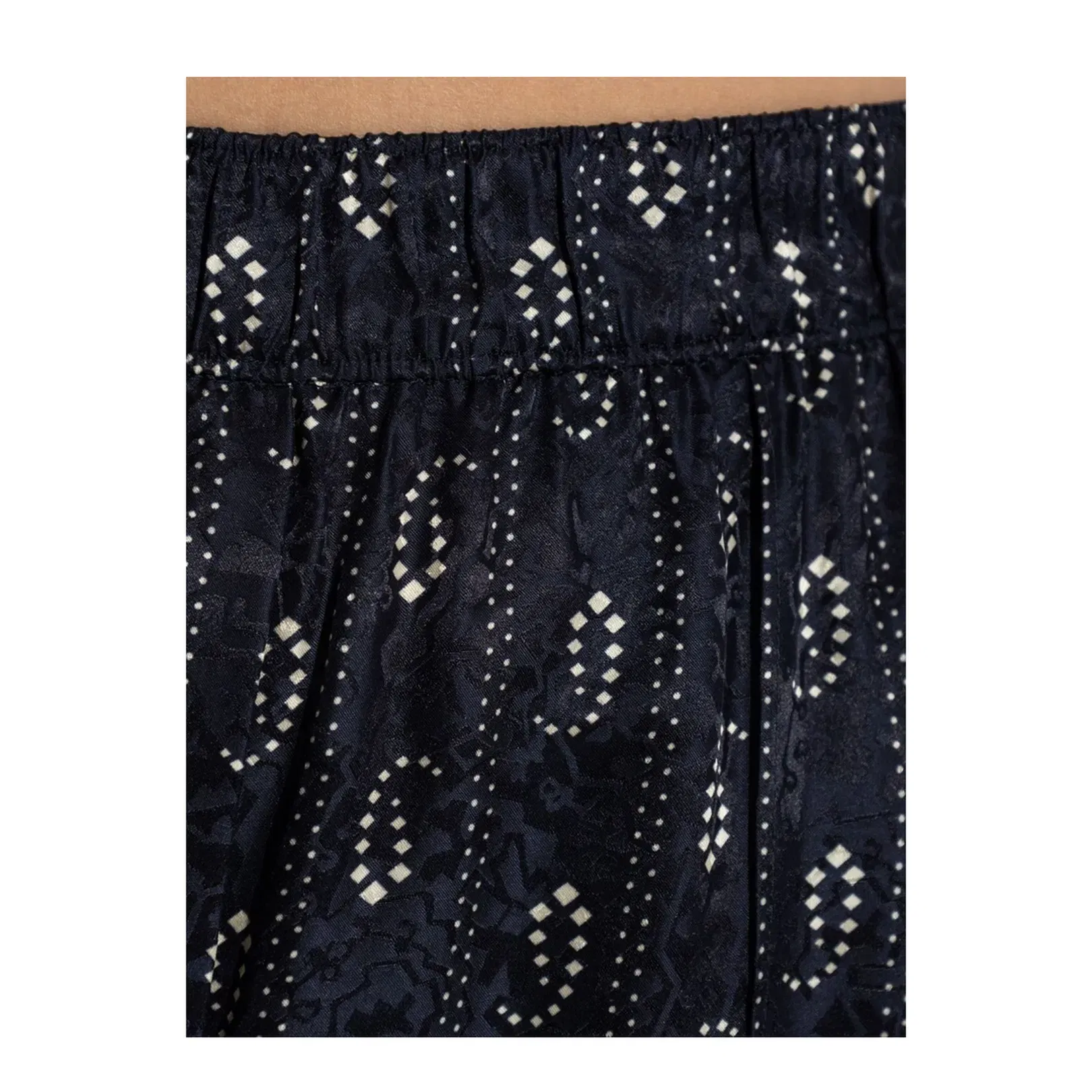 Paisley-Print Straight-Leg Trousers