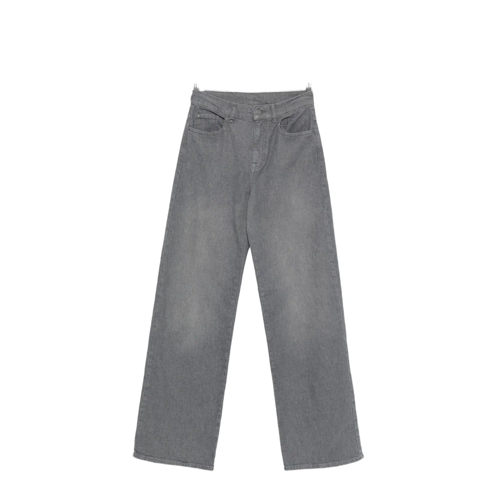 Button Fly Fastening Five Pockets Belt Loops
