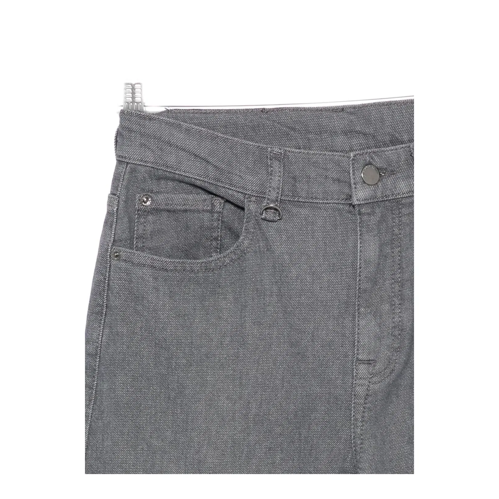 Button Fly Fastening Five Pockets Belt Loops