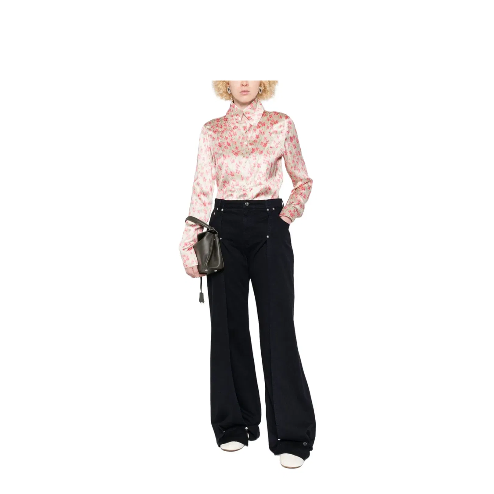 Shirt in Viscose White