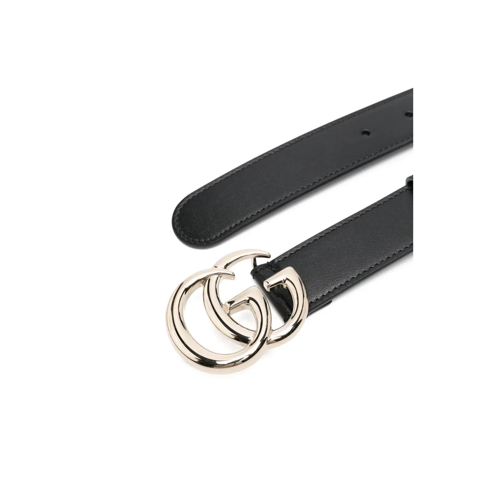 Thin Belt in Black Leather