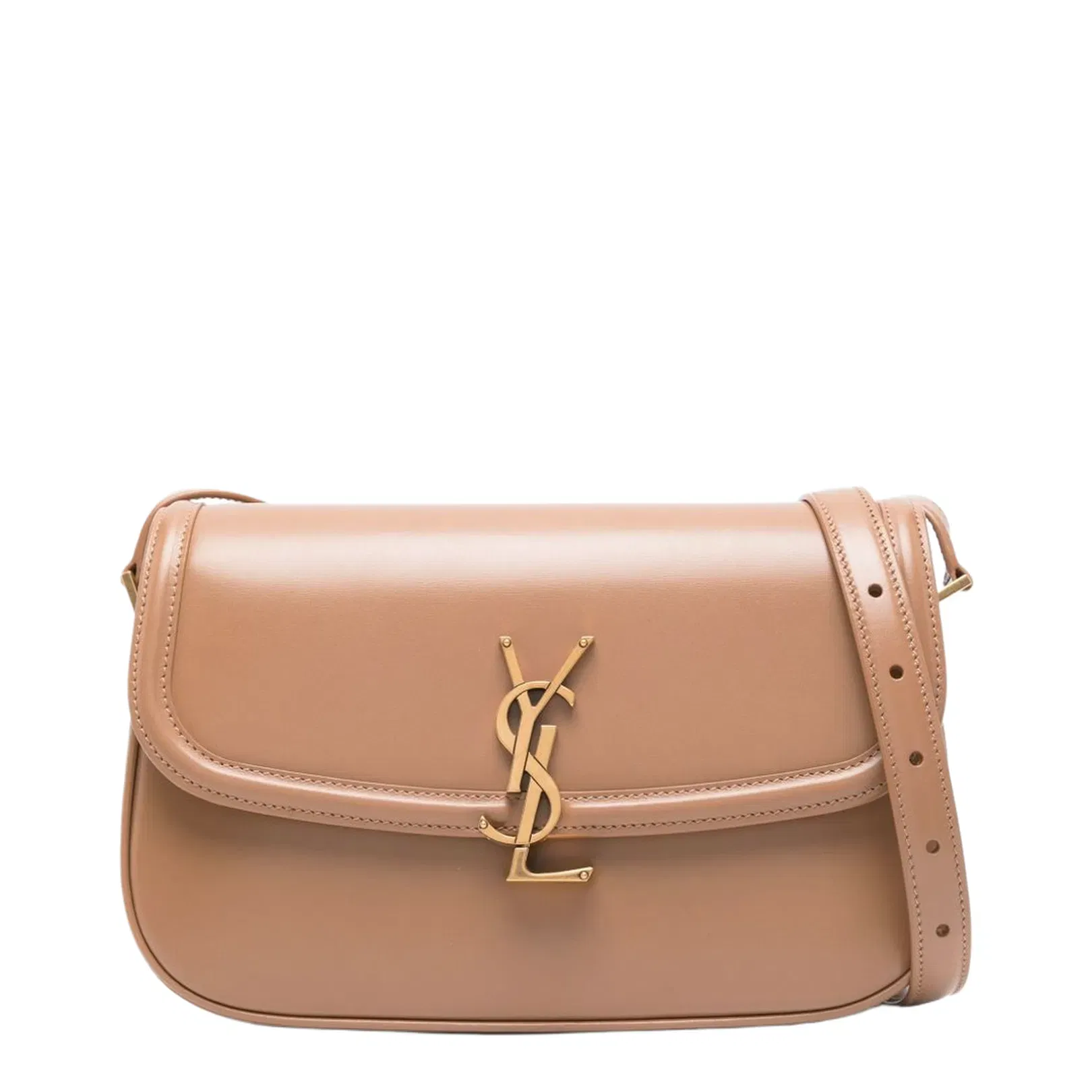 Solferino Medium Leather Shoulder Bags - Brown