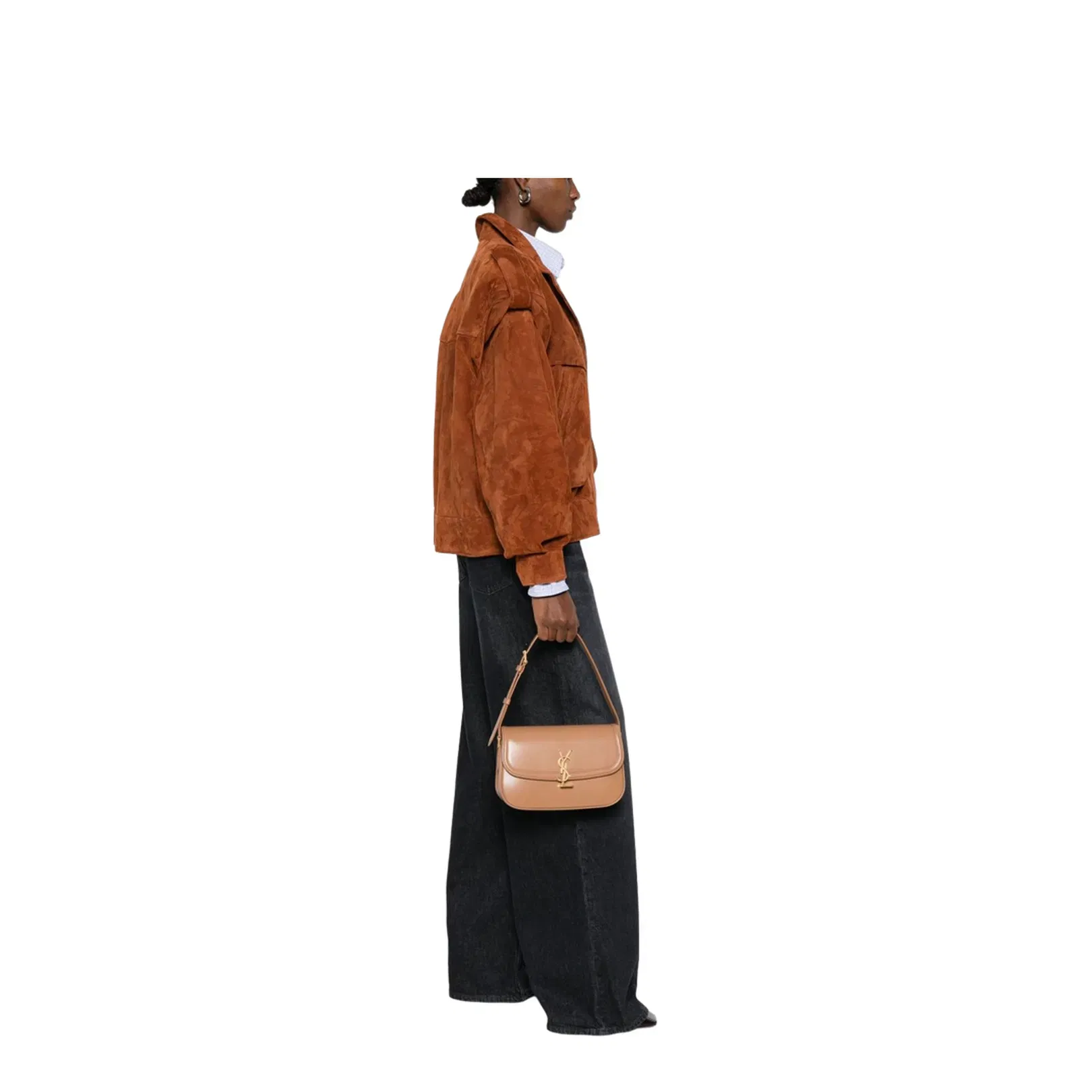 Solferino Medium Leather Shoulder Bags - Brown