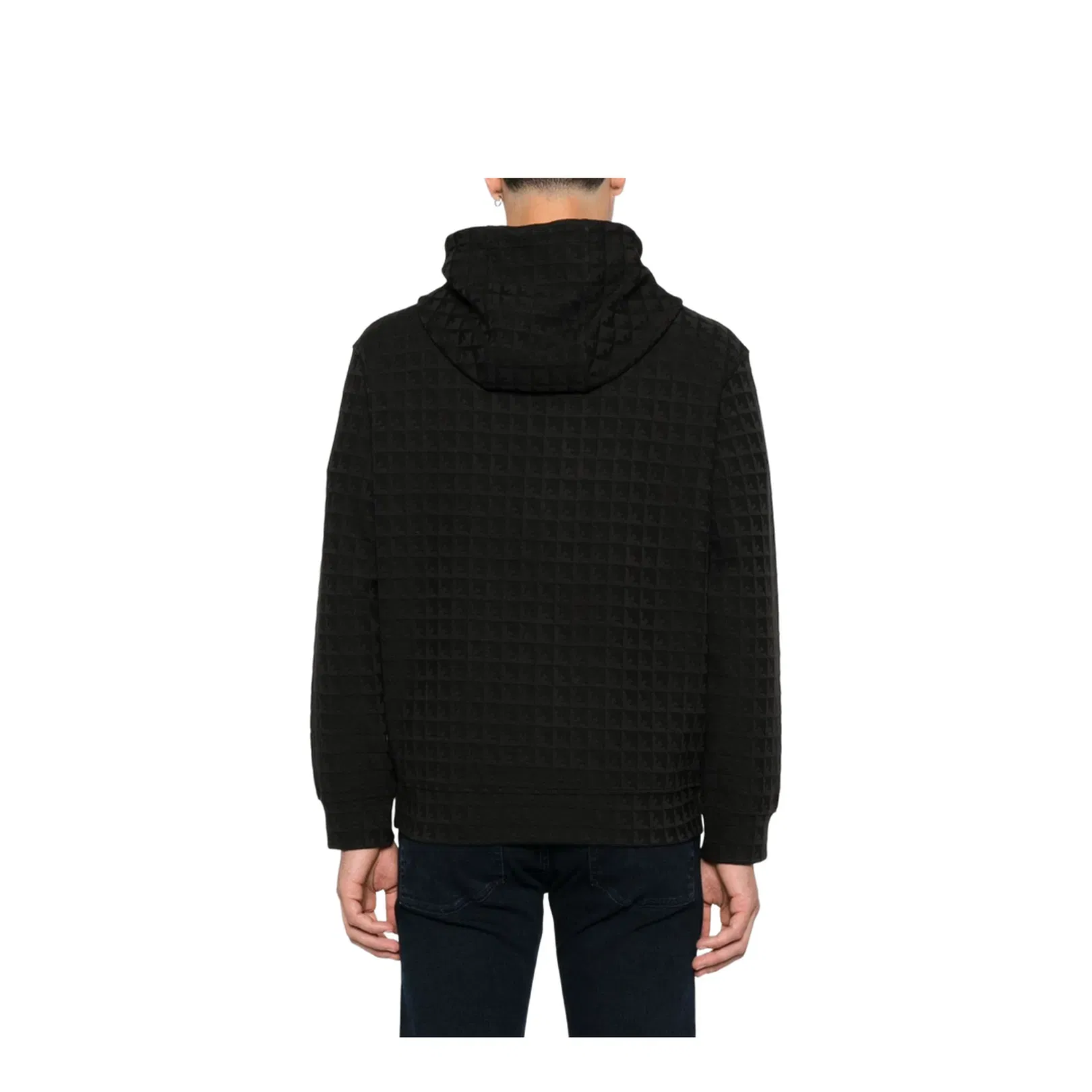 Lyocell-blend Jacquard Jersey Hoodie
