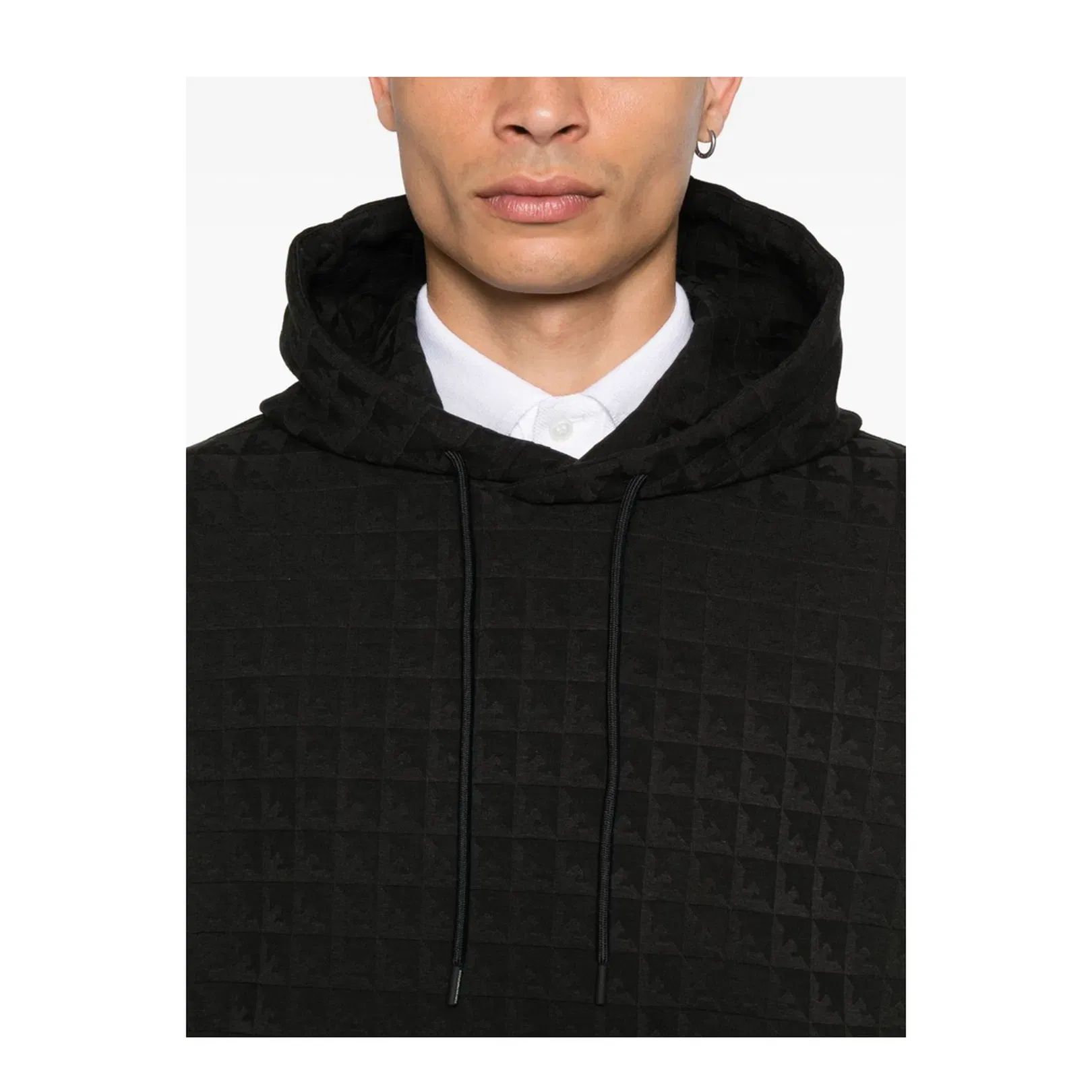 Lyocell-blend Jacquard Jersey Hoodie