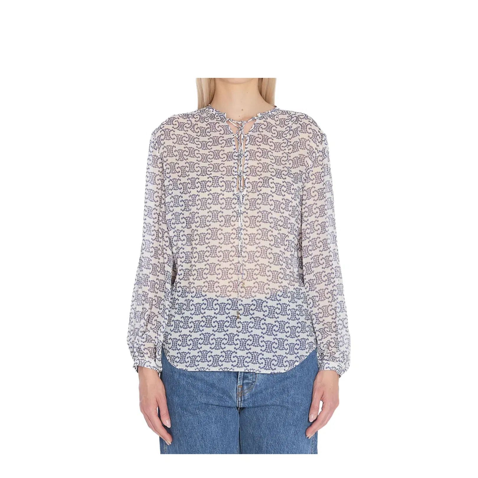 Romy Shirt Cream/Navy Blue