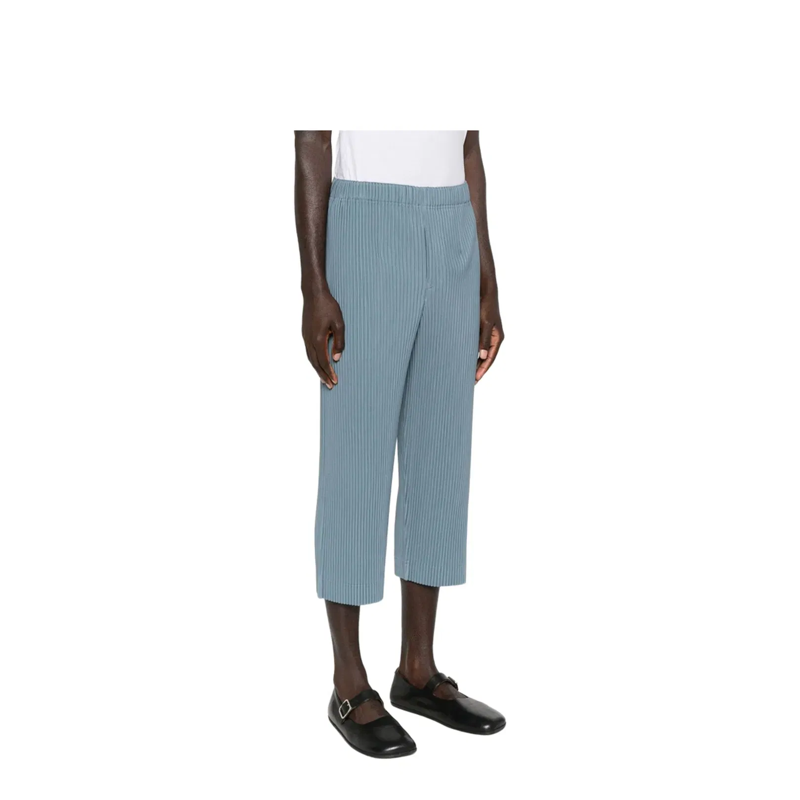 Pleated Design Cropped Pants