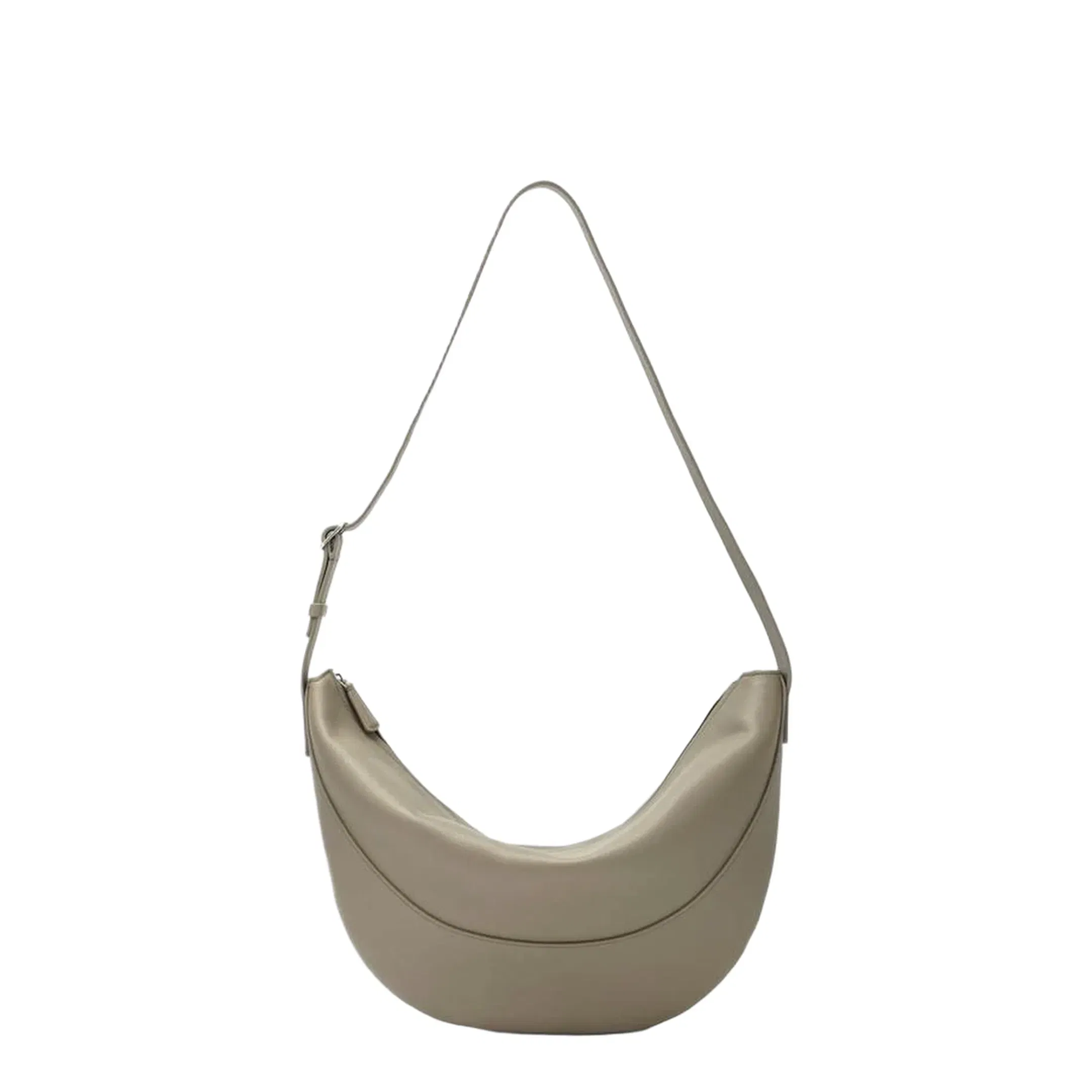 Crescent-Shaped Crossbody Bag
