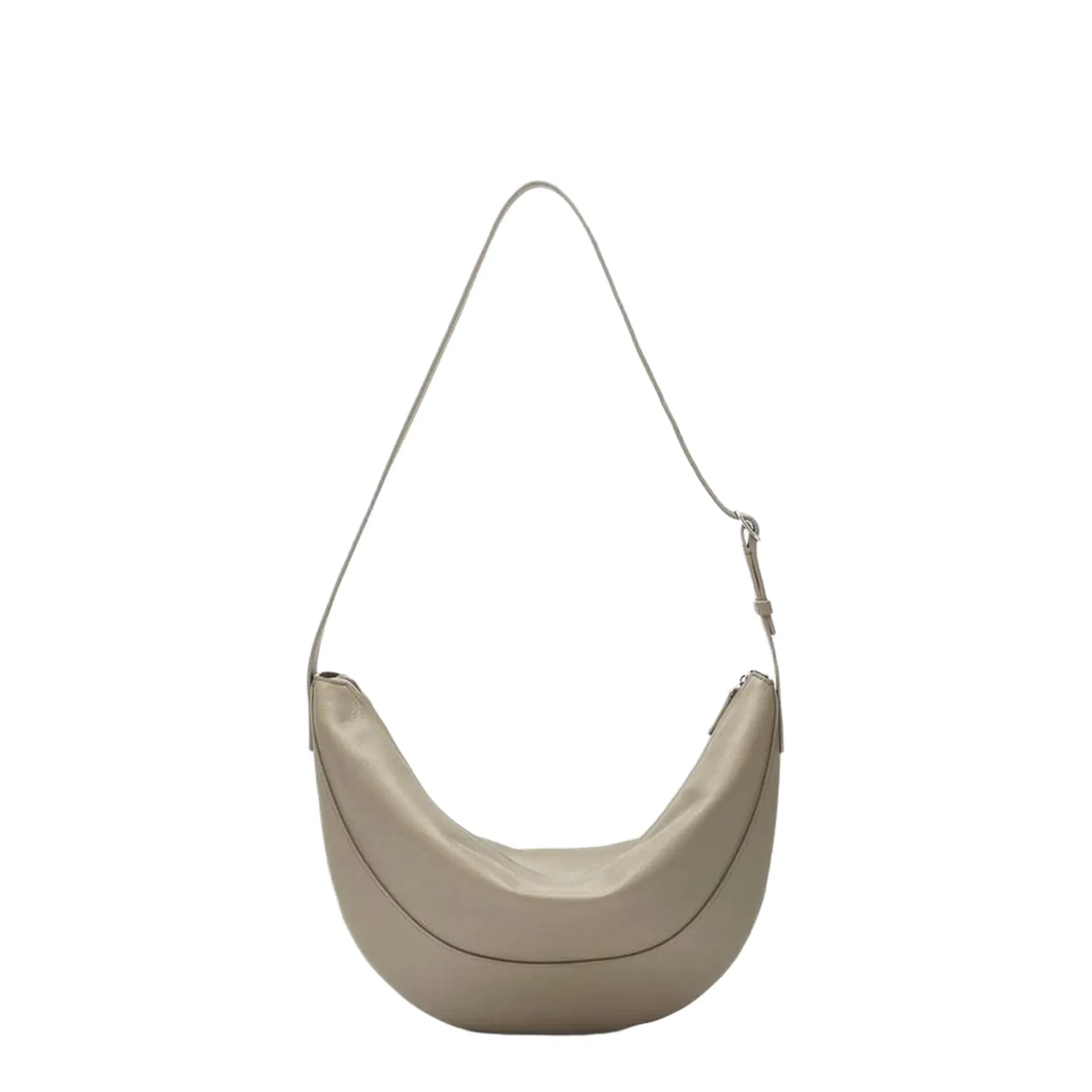 Crescent-Shaped Crossbody Bag