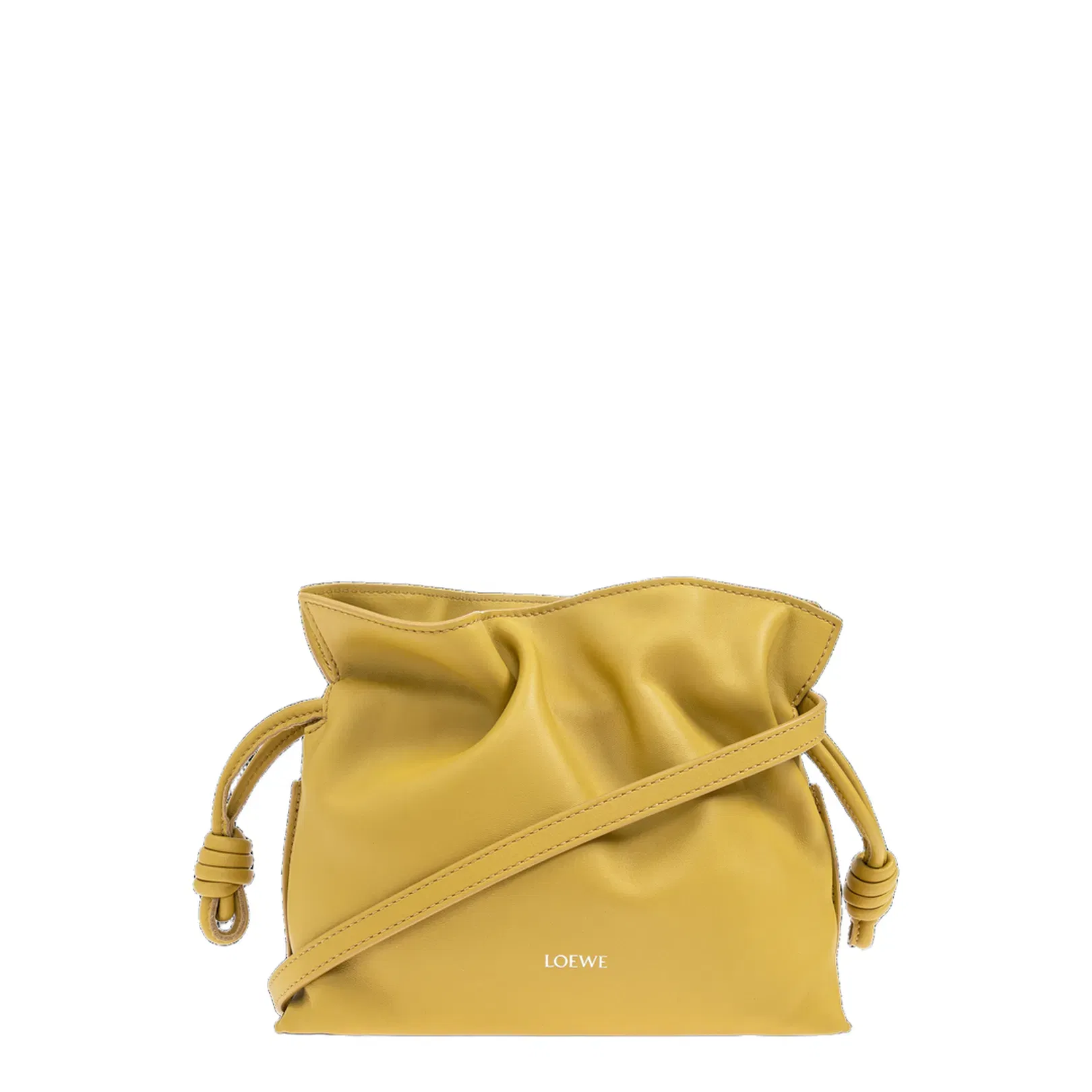 Flamenco Mini Calfskin Clutch Bags - Yellow