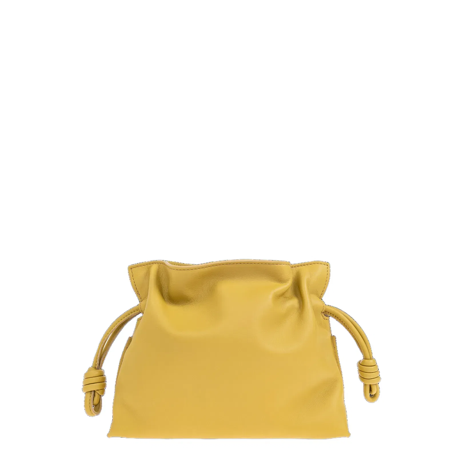 Flamenco Mini Calfskin Clutch Bags - Yellow