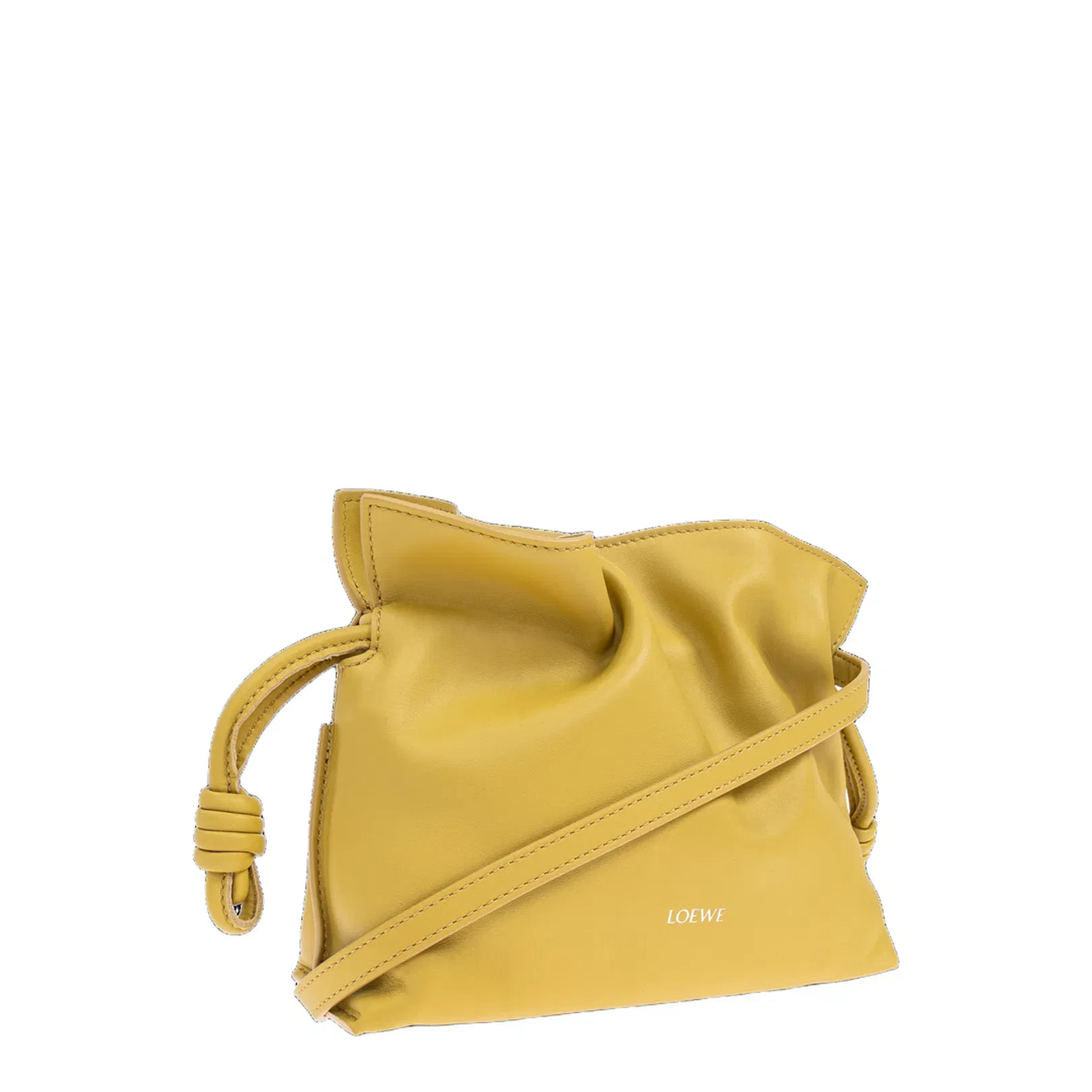 Flamenco Mini Calfskin Clutch Bags - Yellow