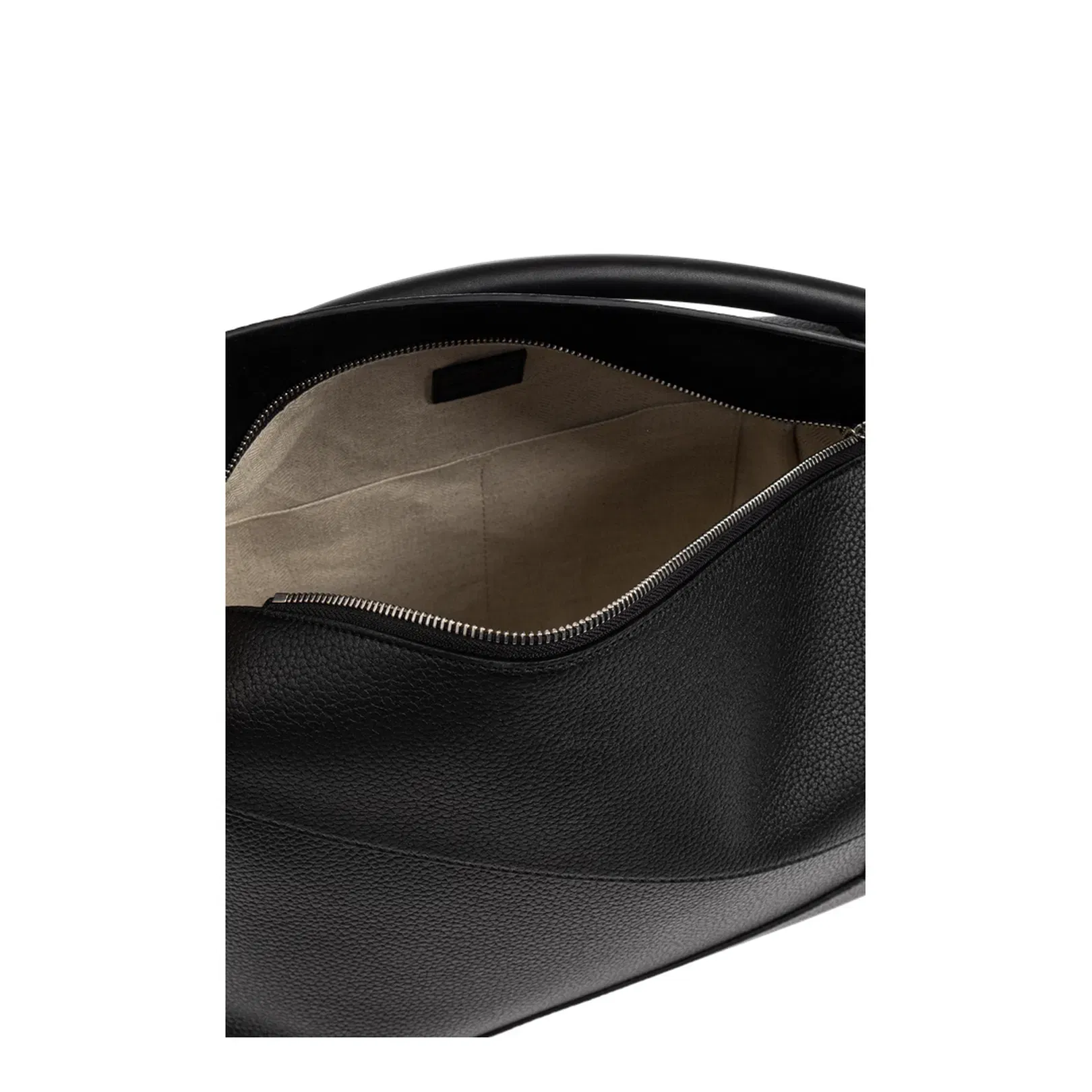 Puzzle Large Leather Shoulder Bags - Black