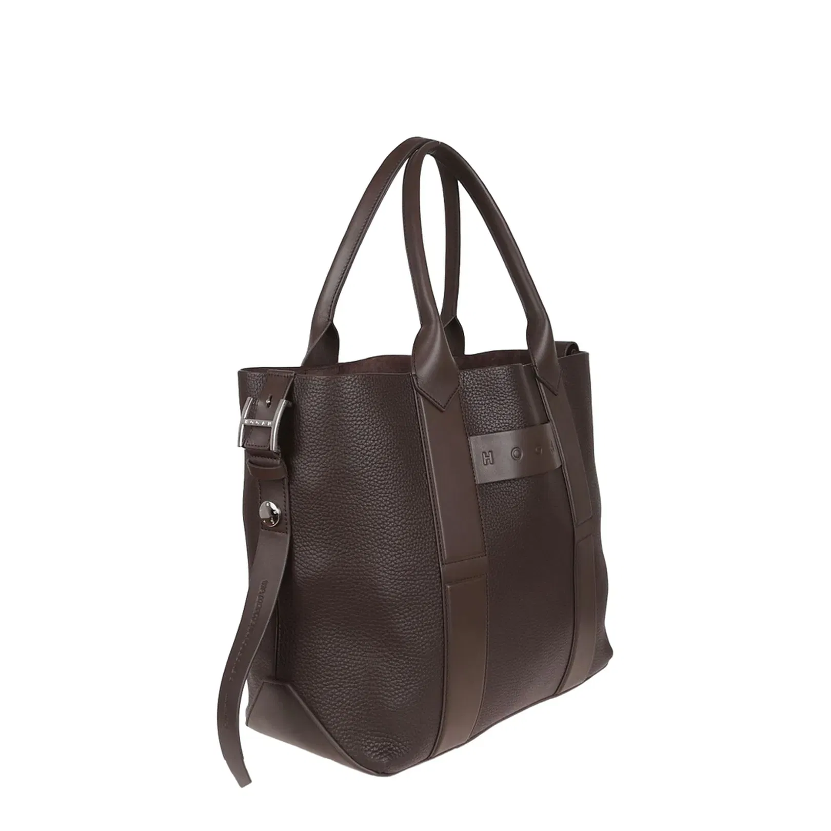 Script Shopping Bag Medium Brown