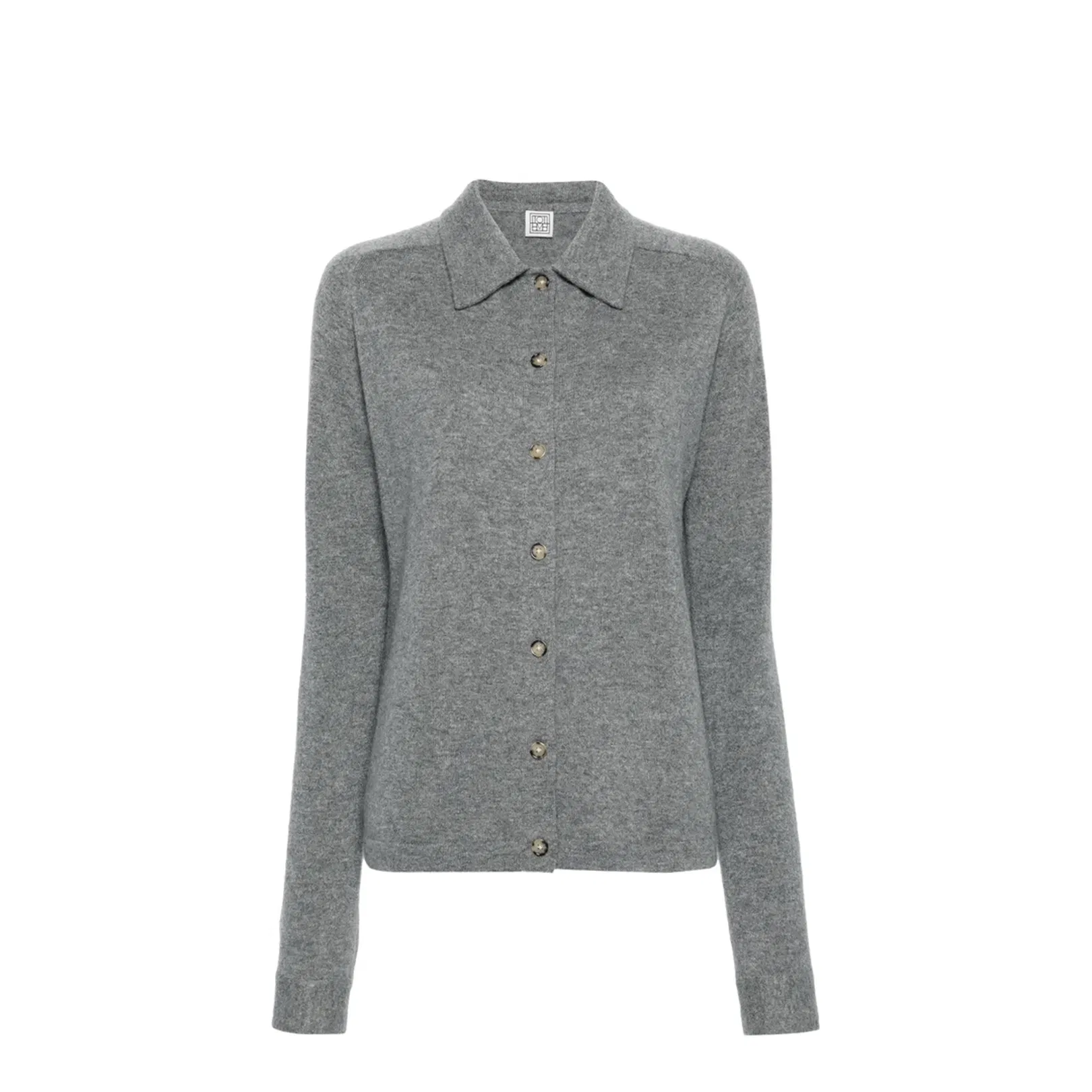Raglan Sleeve Cashmere Shirt - Grey Melange