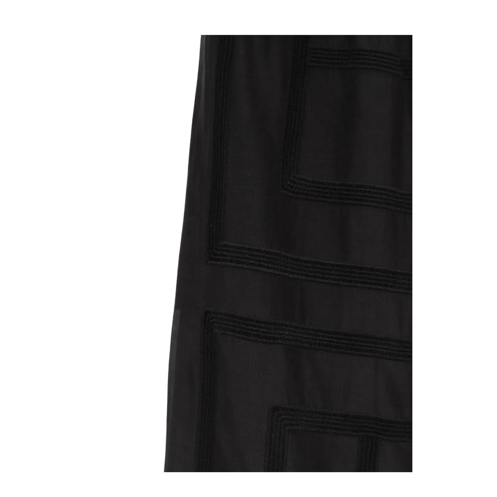Black Geometric Pattern Elasticated Waistband
