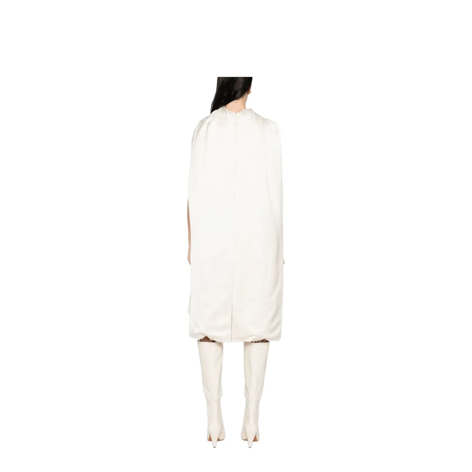 Cocoon Scarf Dress Light Beige