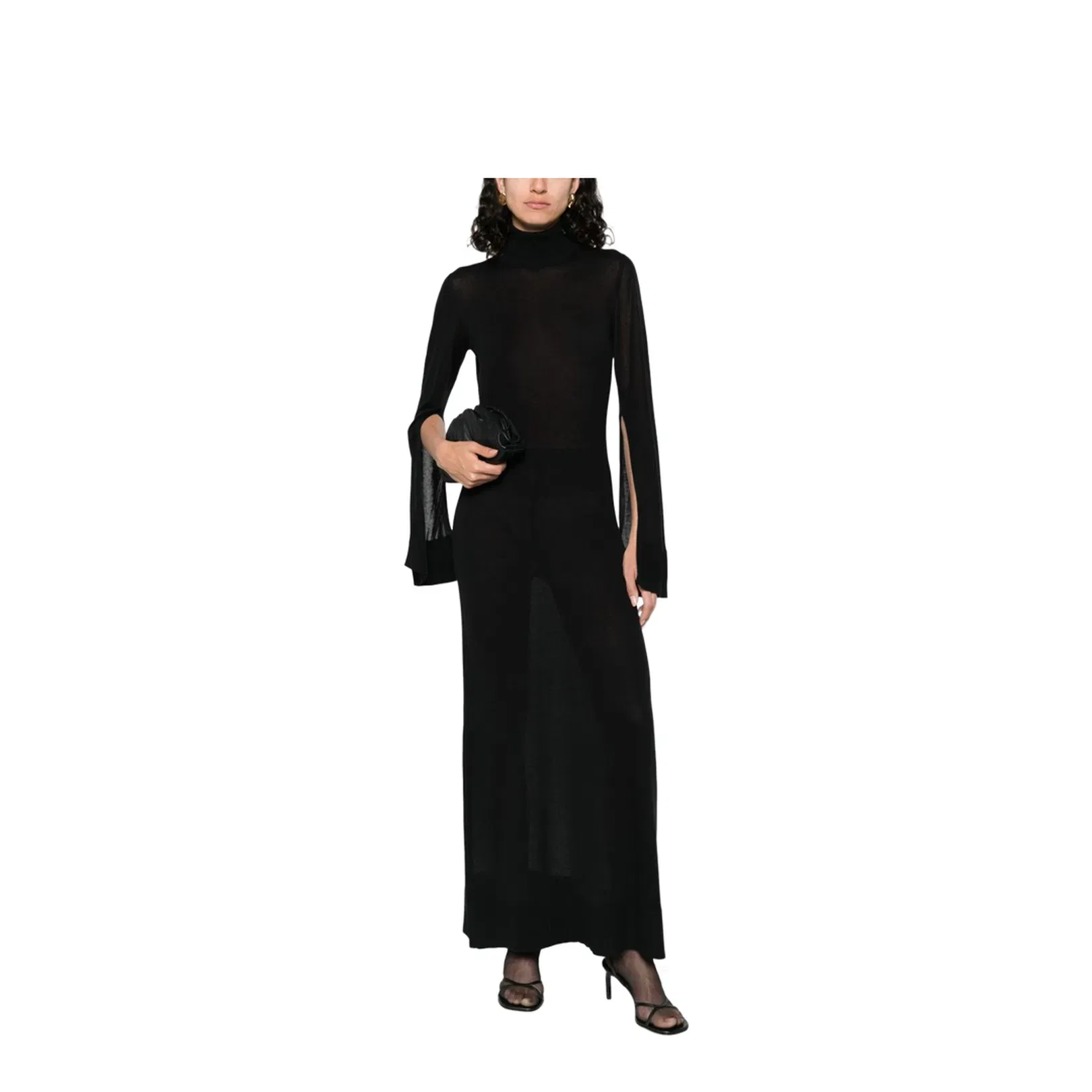 Black Roll Neck Dress