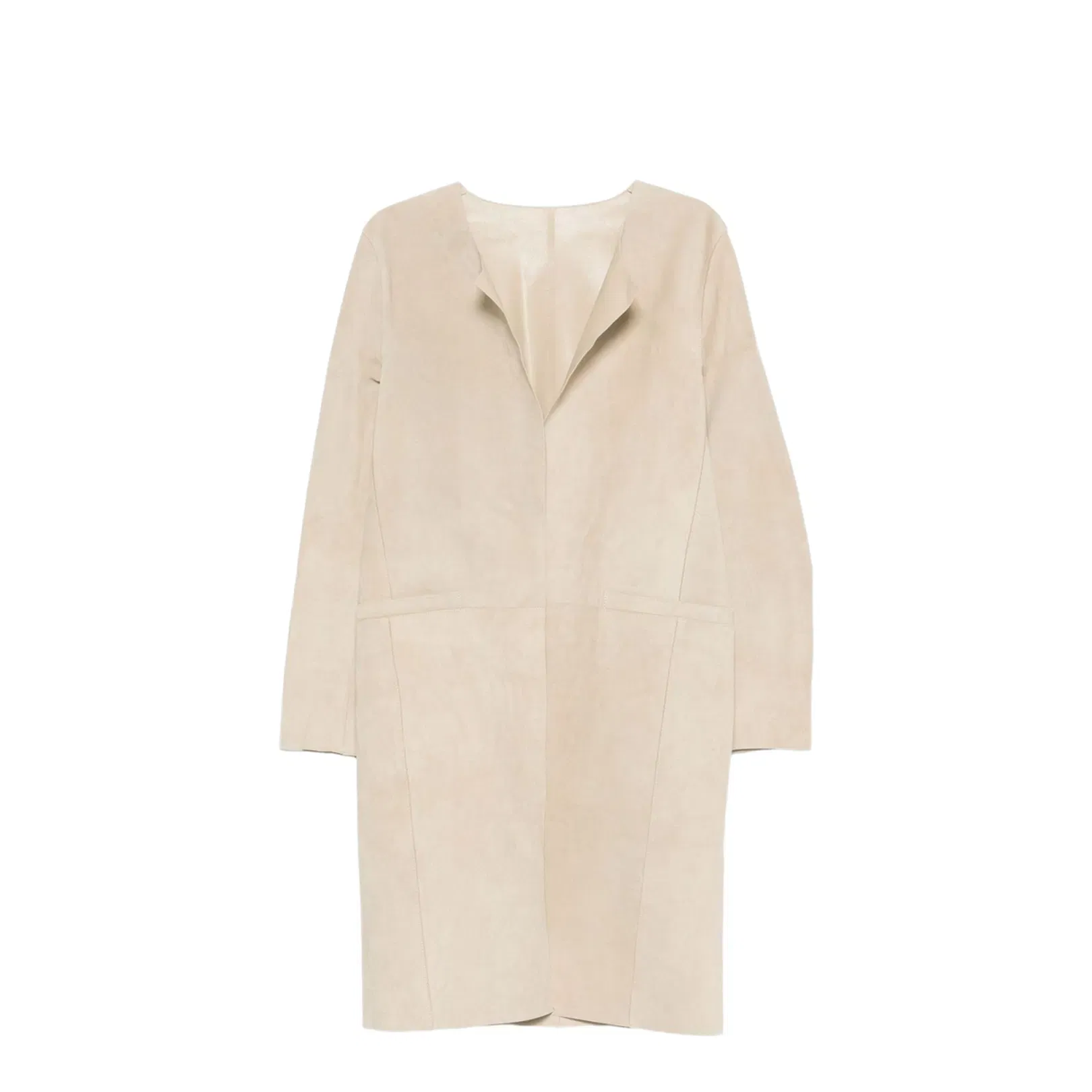 Suede Leather Coat