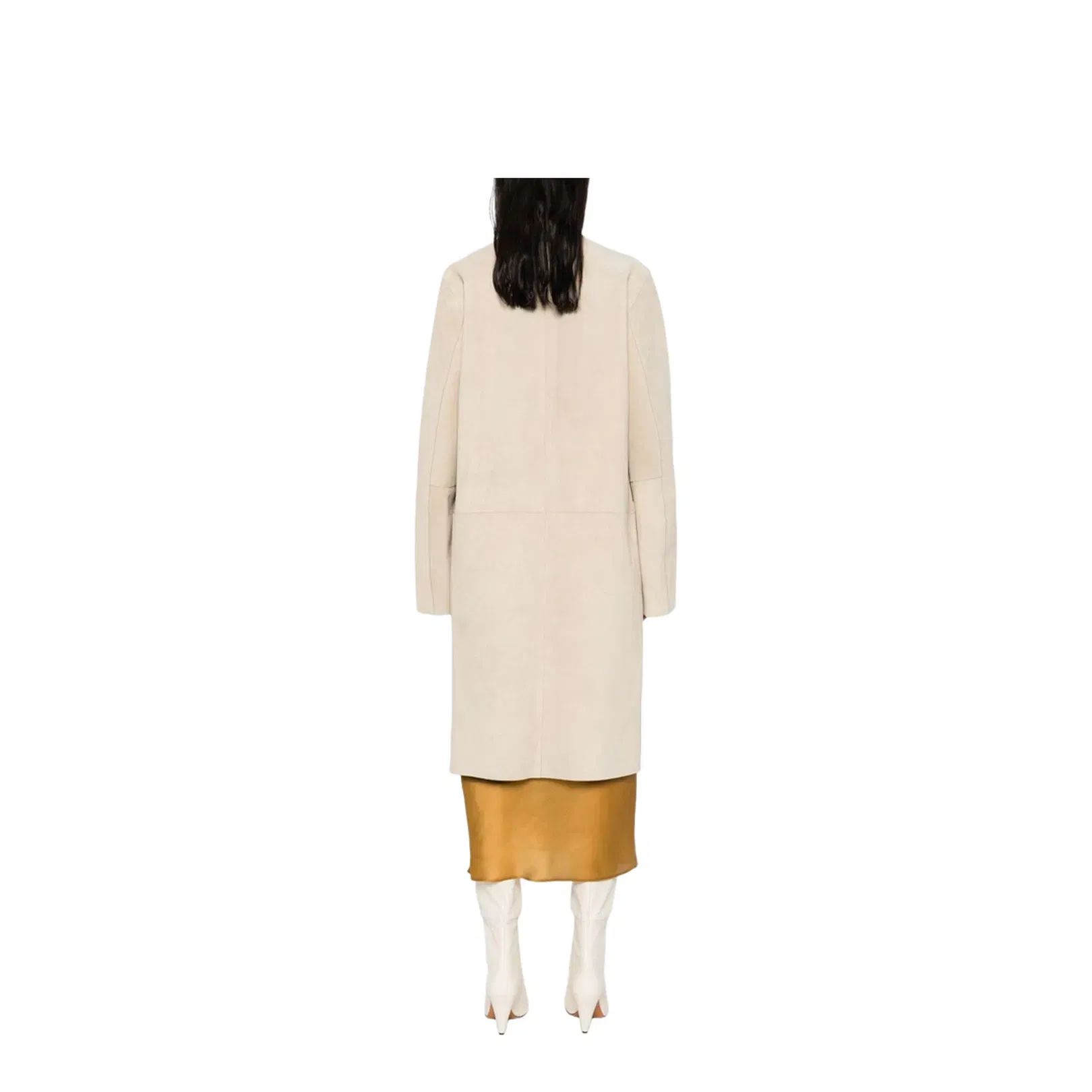 Suede Leather Coat