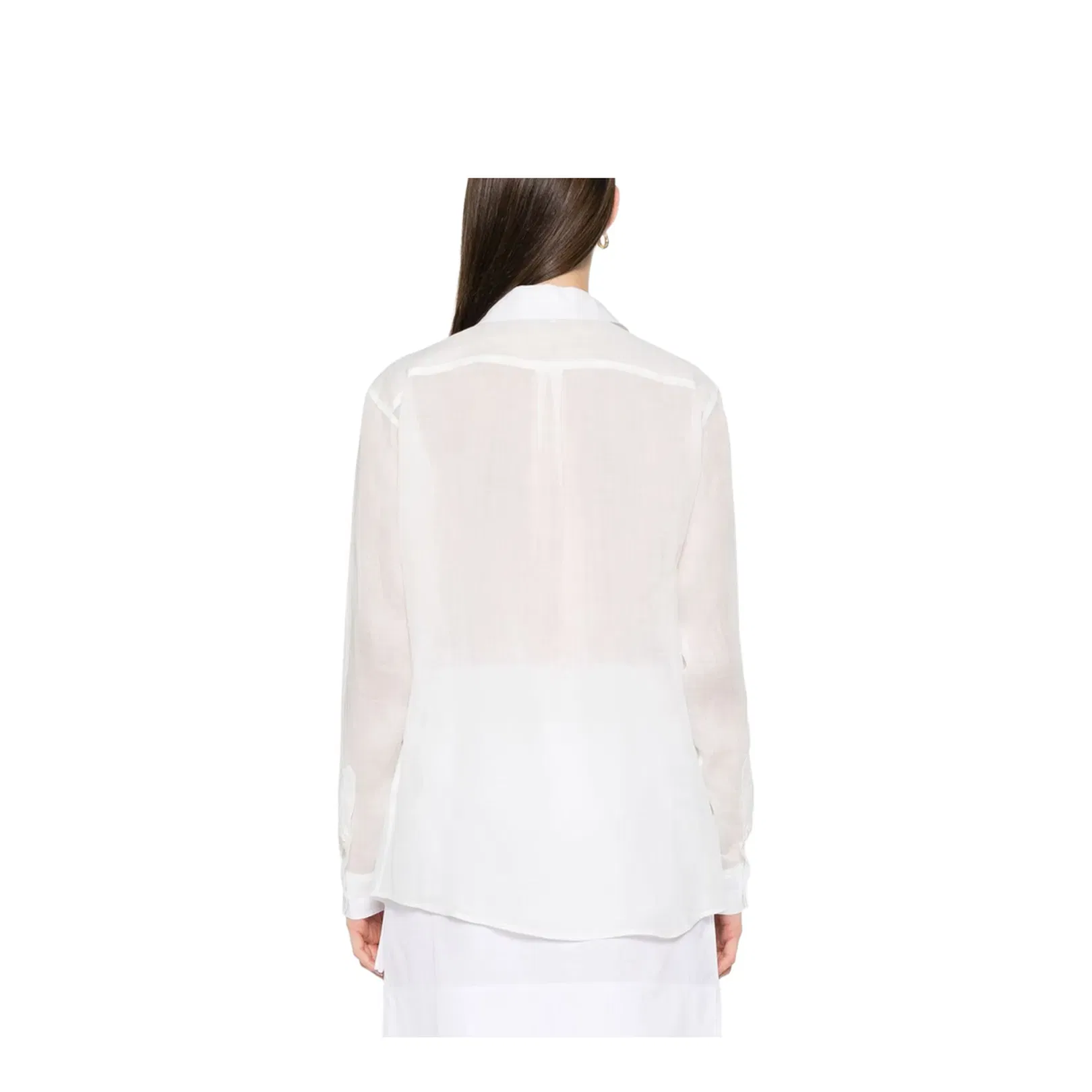 White Double Collar Shirt