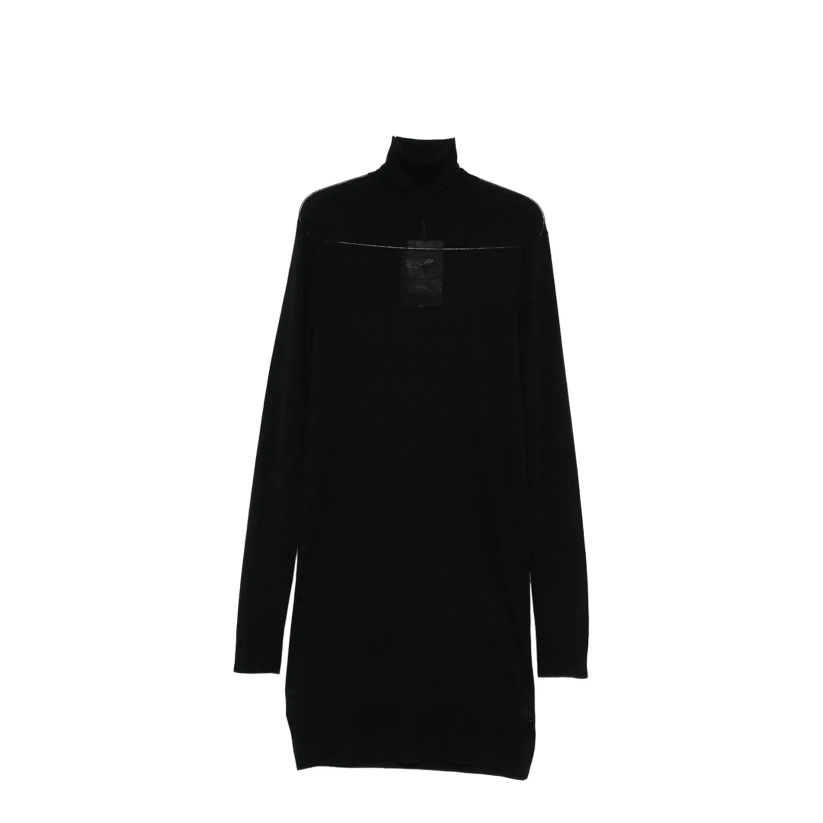Wool Turtleneck Midi Dress