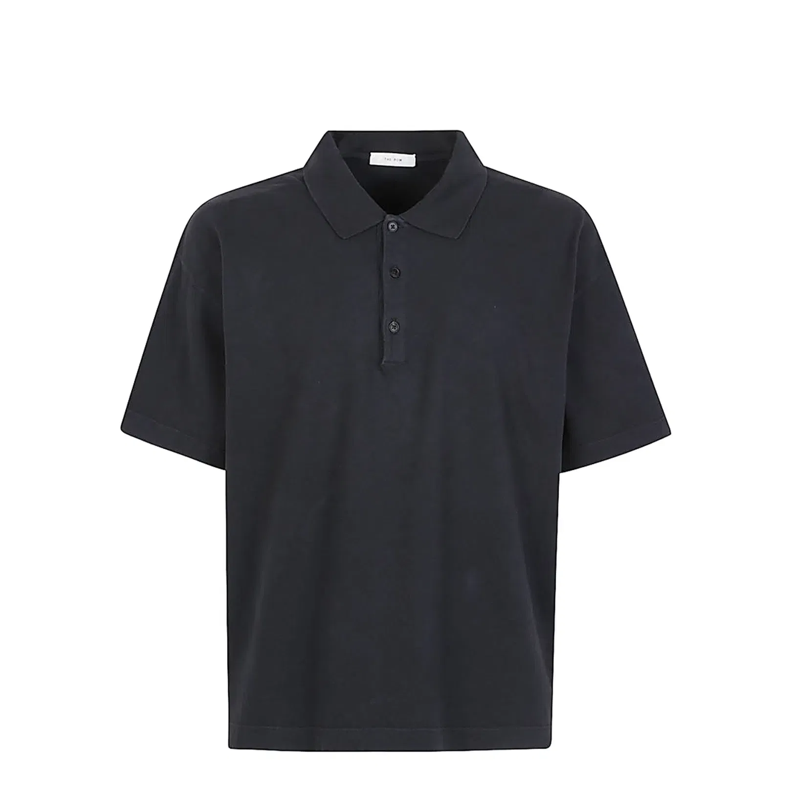 Black Oversized Polo Shirt