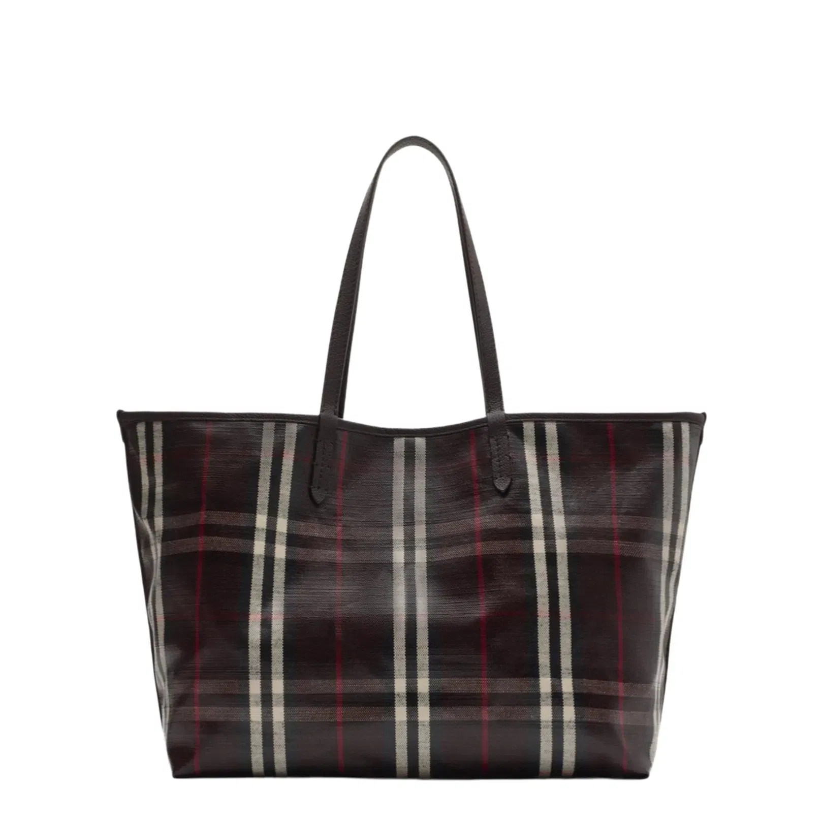 Medium Highlands Tote in Mahogany Red