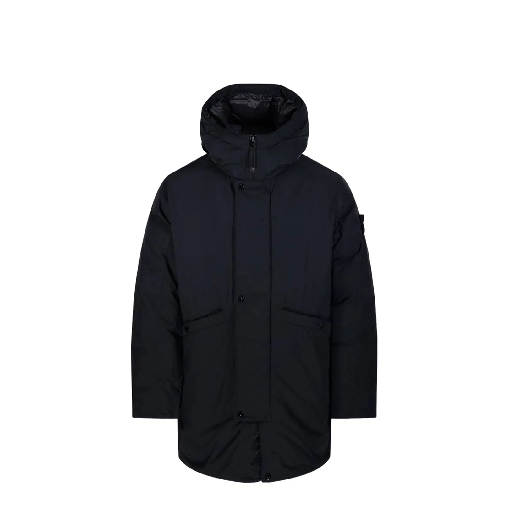 Hooded Down Parka with Anti-Drop and Multi-Pocket Design