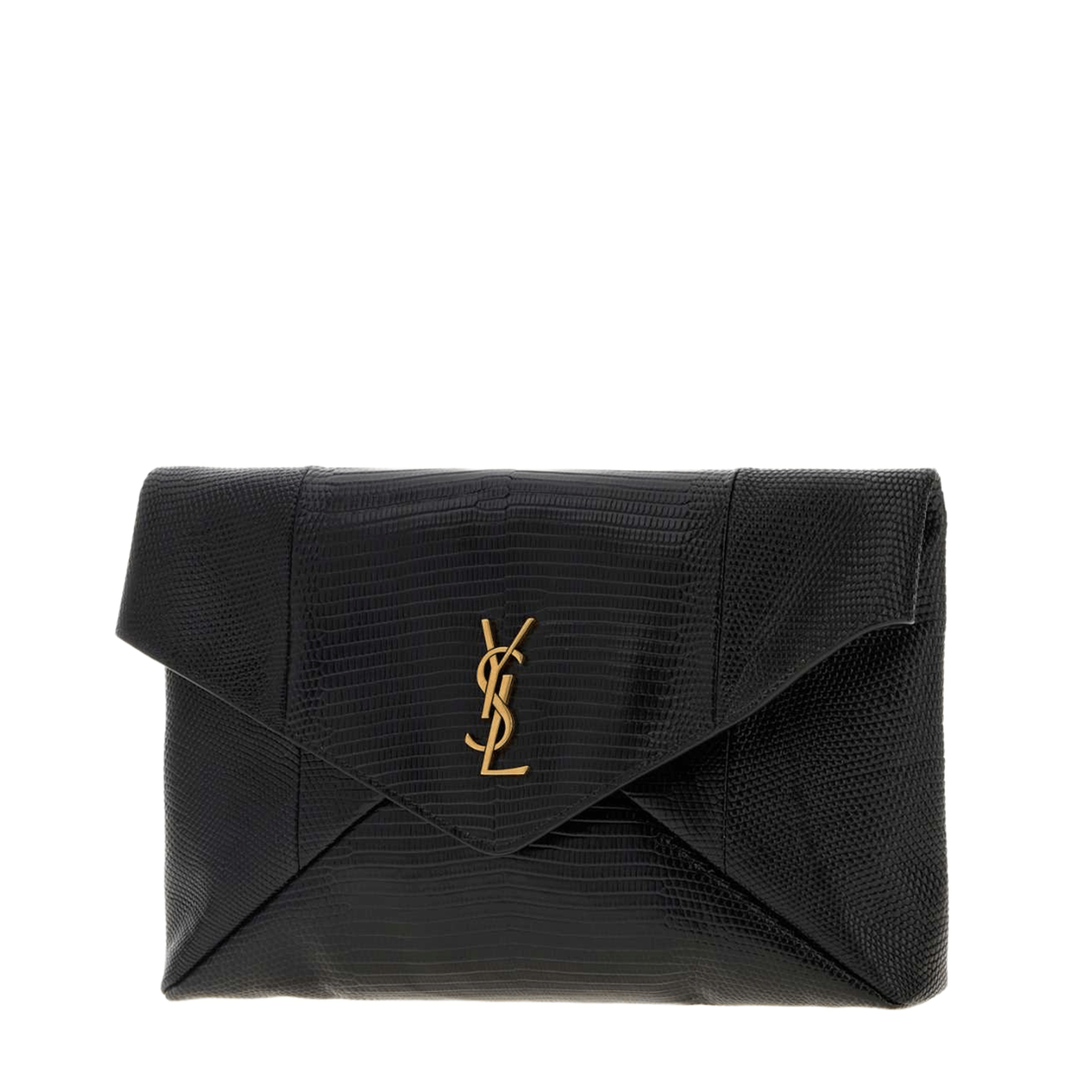 Cassandre Leather Clutch Bags - Black
