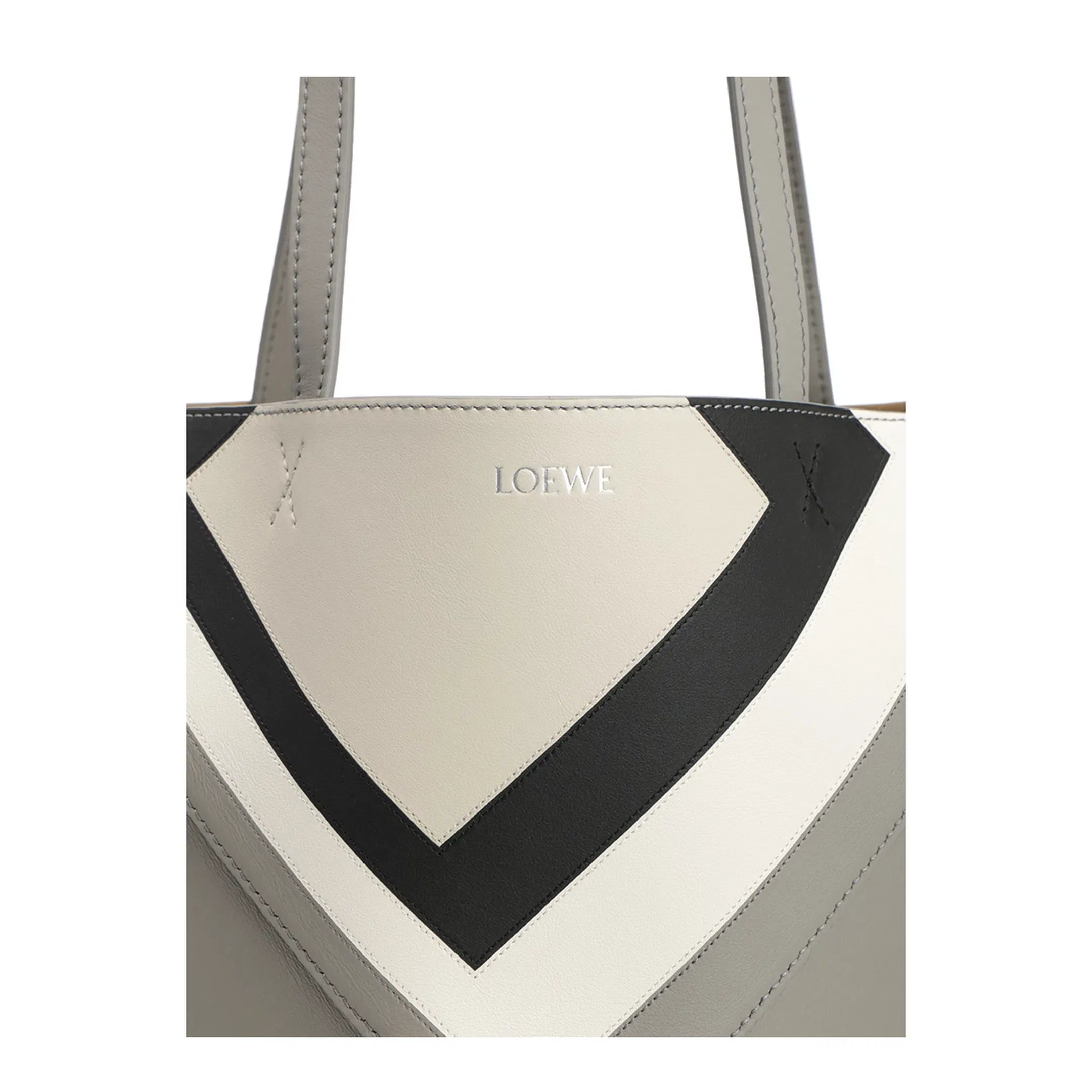 Medium Puzzle Fold Tote in Nappa Calfskin Multicolor