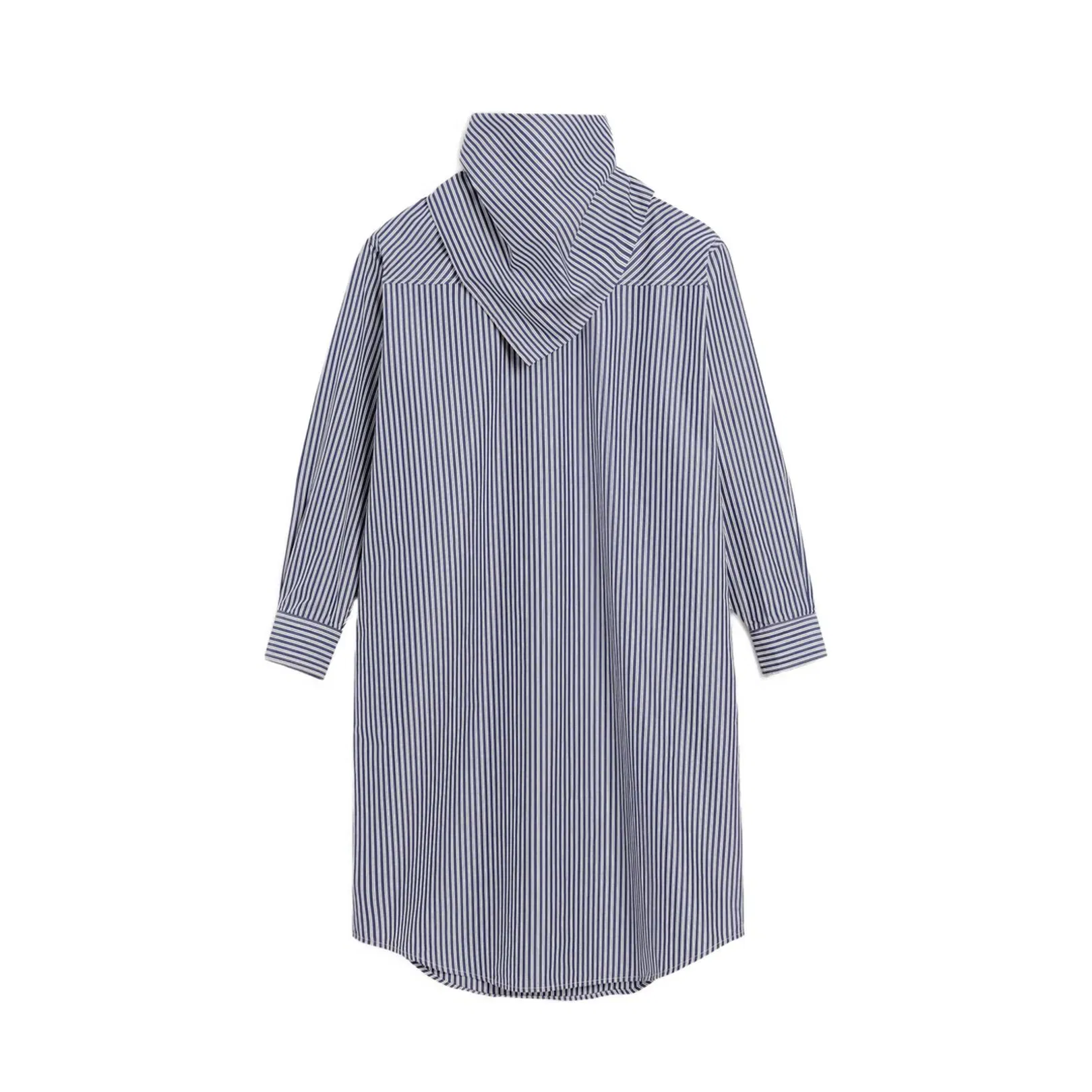 Blue Cotton Bandana Midi Dress