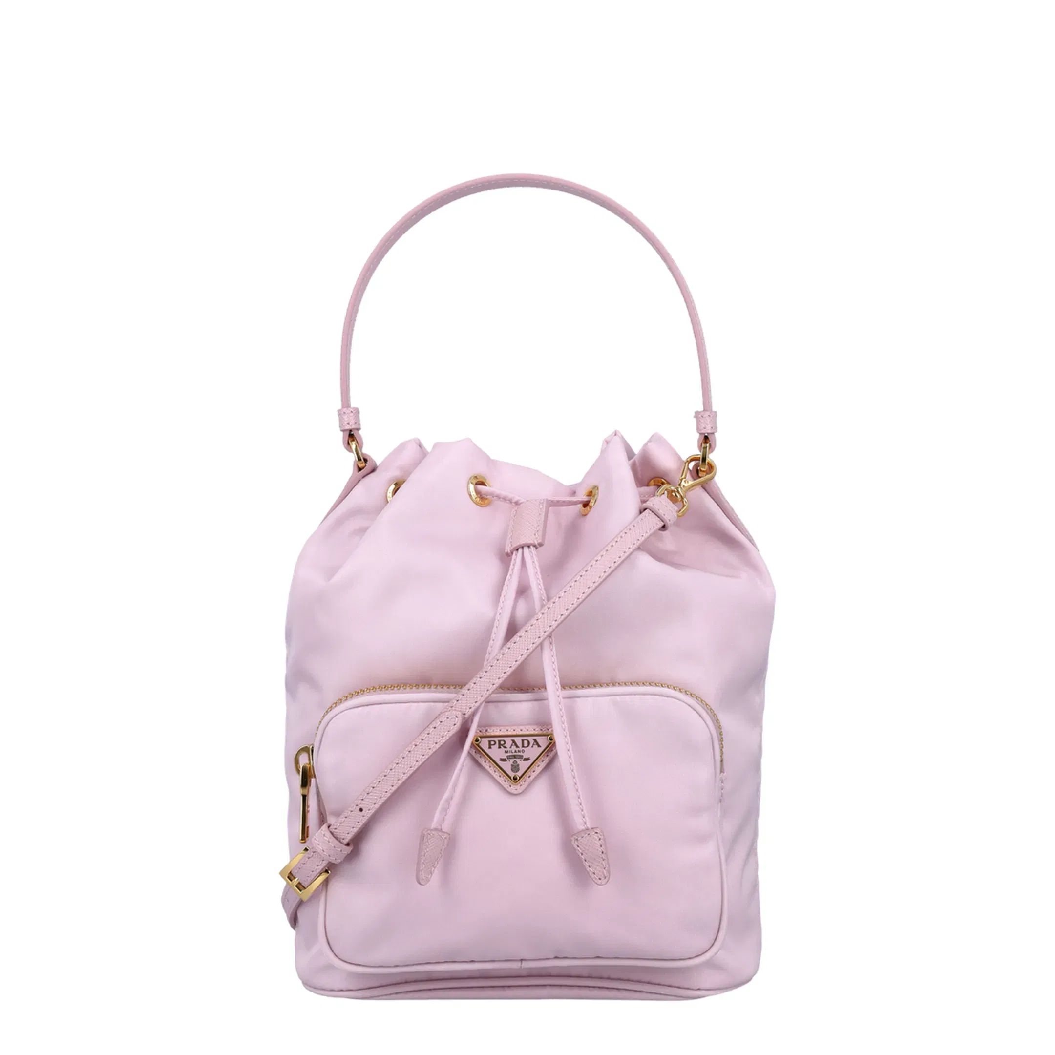 Bag in Re-nylon with Triangular Logo