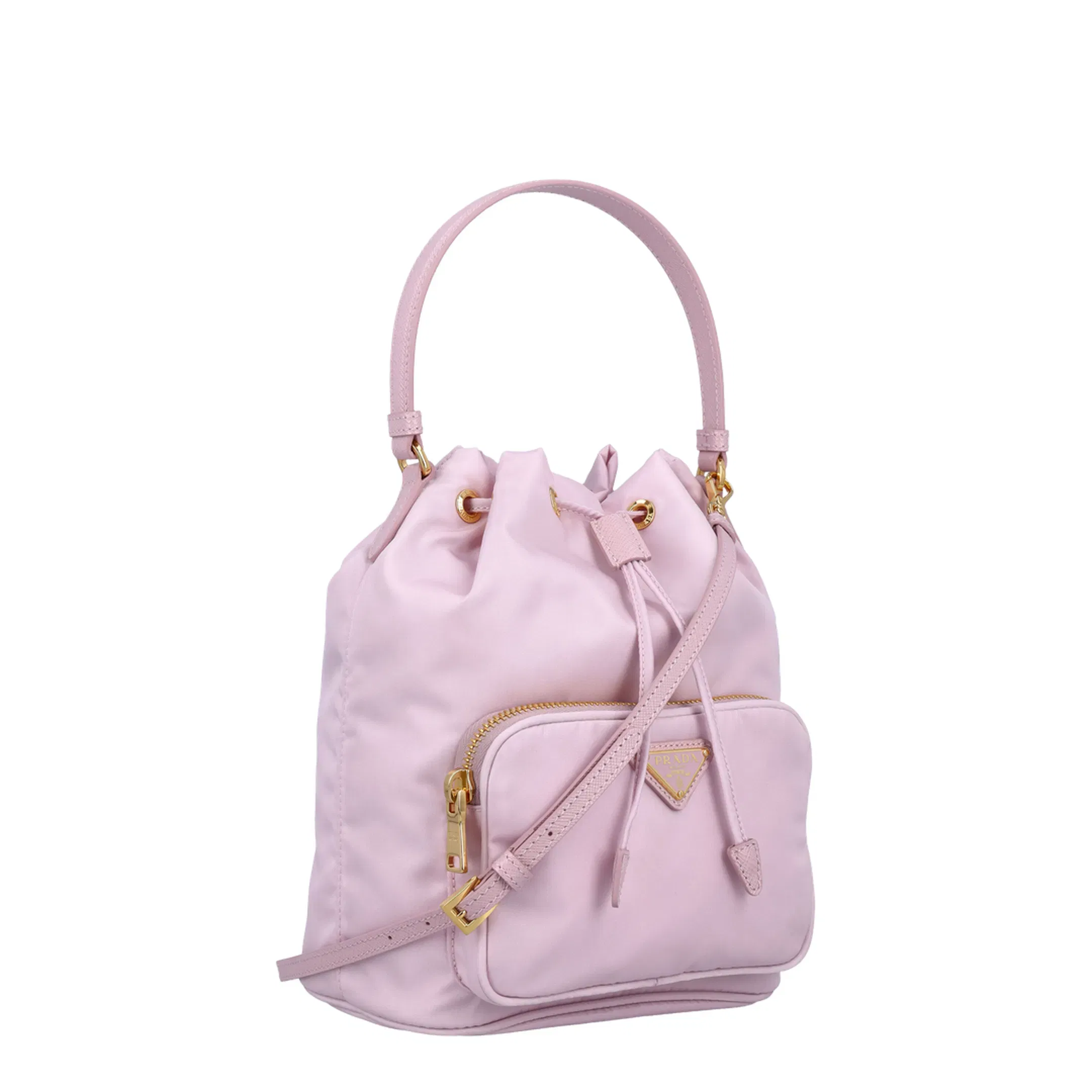 Bag in Re-nylon with Triangular Logo
