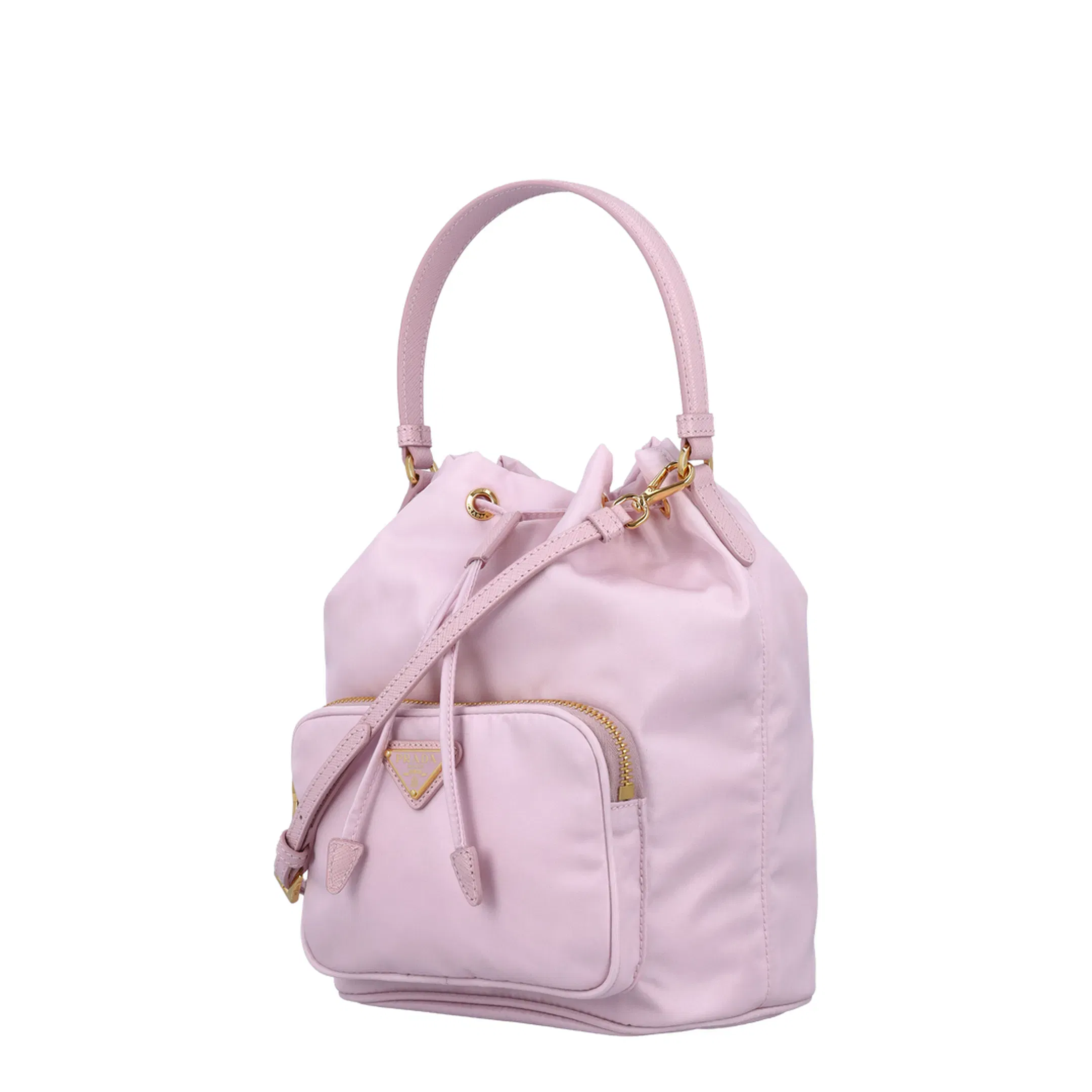 Bag in Re-nylon with Triangular Logo